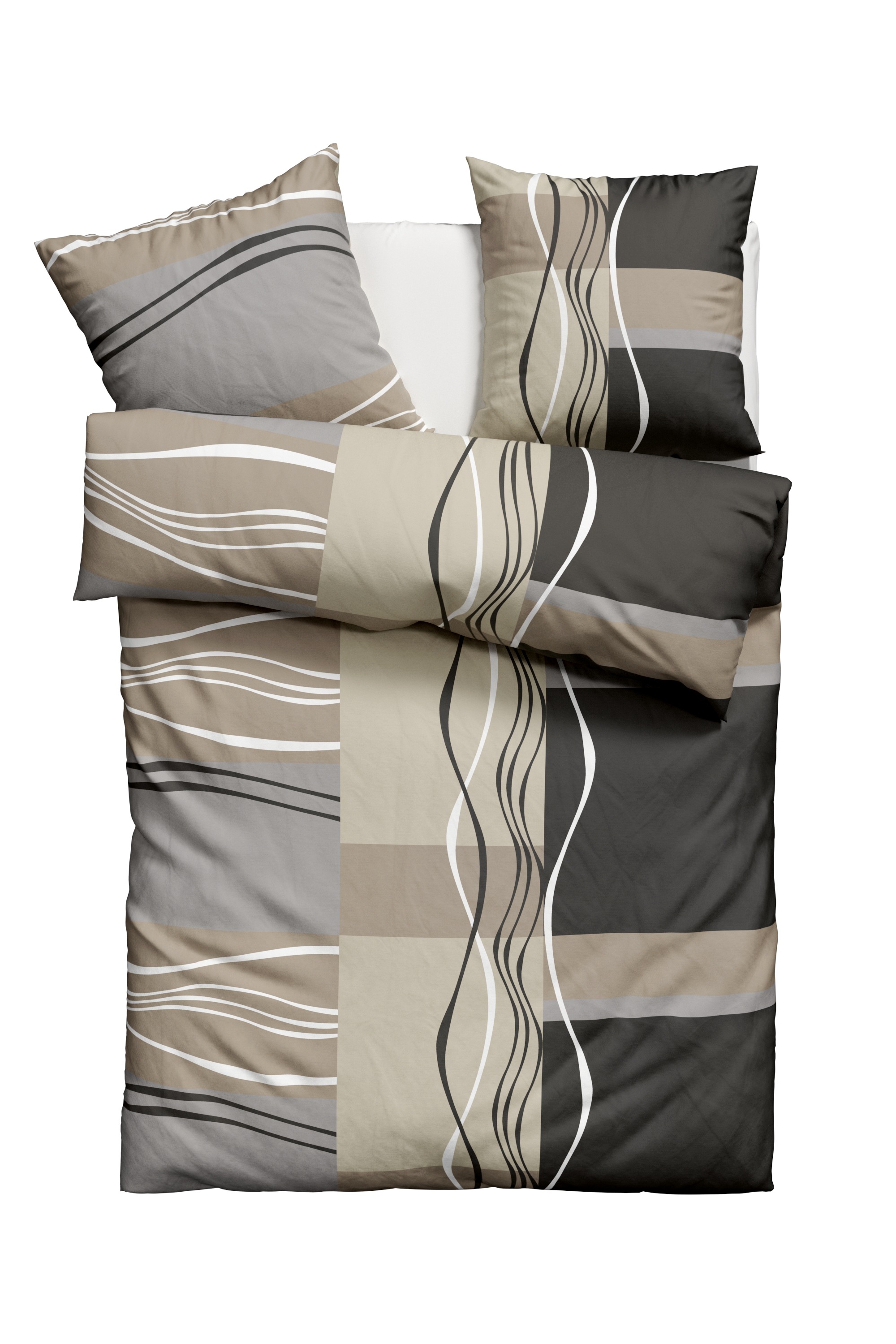 my home Bettwäsche »Kelian« 2 Stk. tlg. in verschiedenen Qualitäten, gemust günstig online kaufen