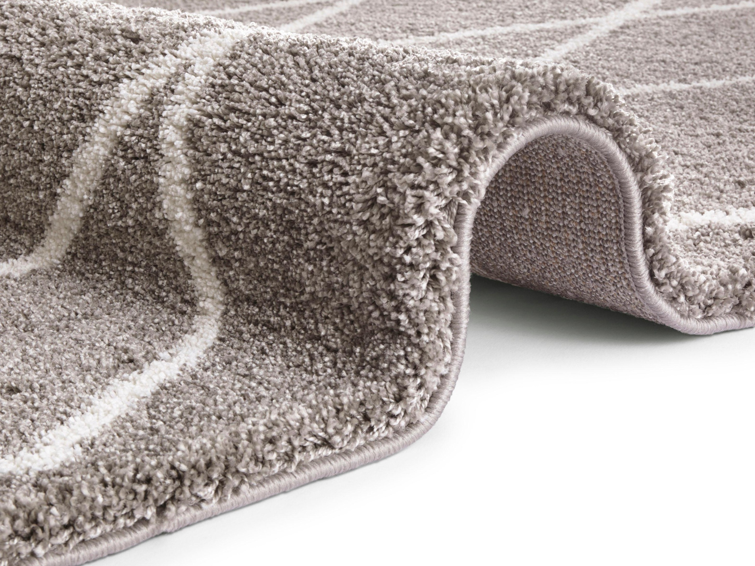 ELLE DECORATION Hochflor-Teppich »Abbeville«, rechteckig, 32 mm Höhe, Dichter, Hochflor, Skandi Look, Geometrisches Design, Robust