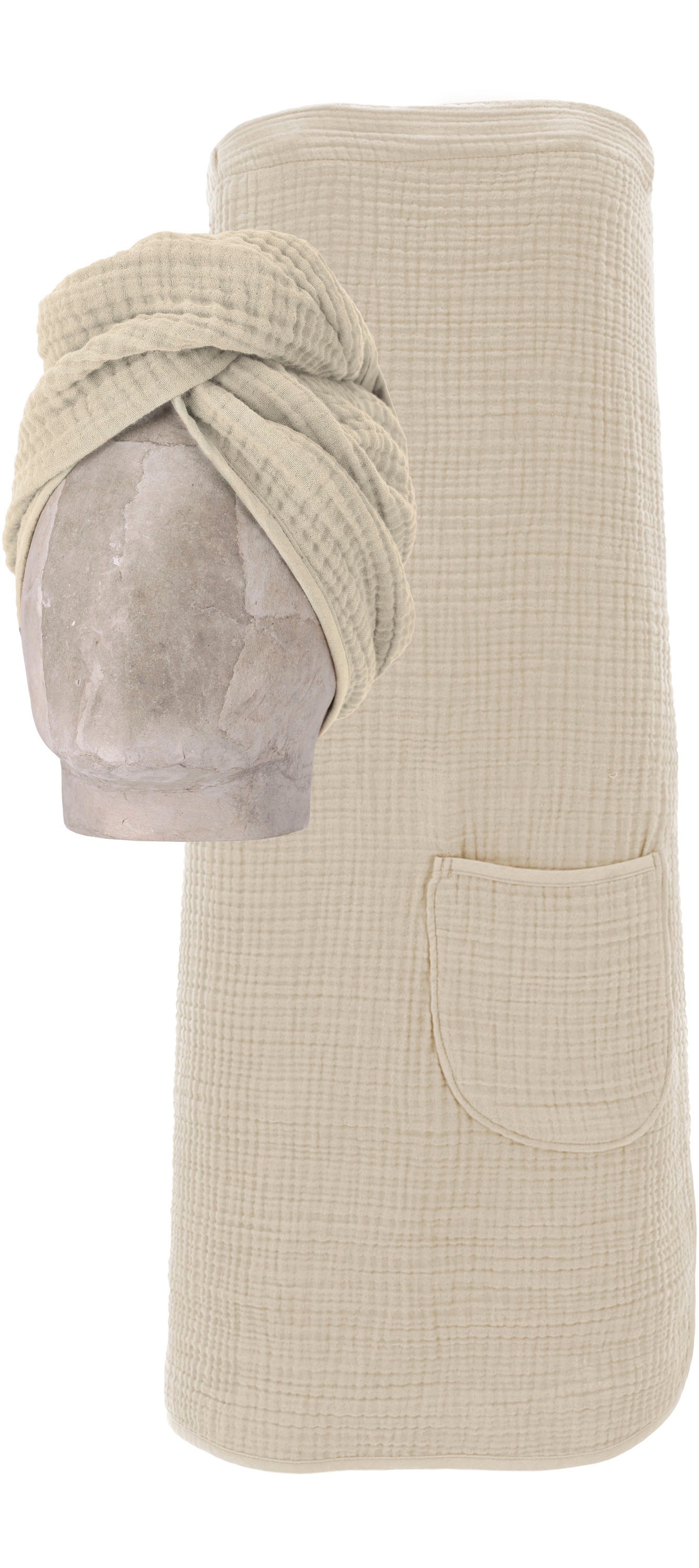Vossen Kilt »Wellness Set, ideal für Sauna & Spa, Hotelbademantel, Morgenma günstig online kaufen