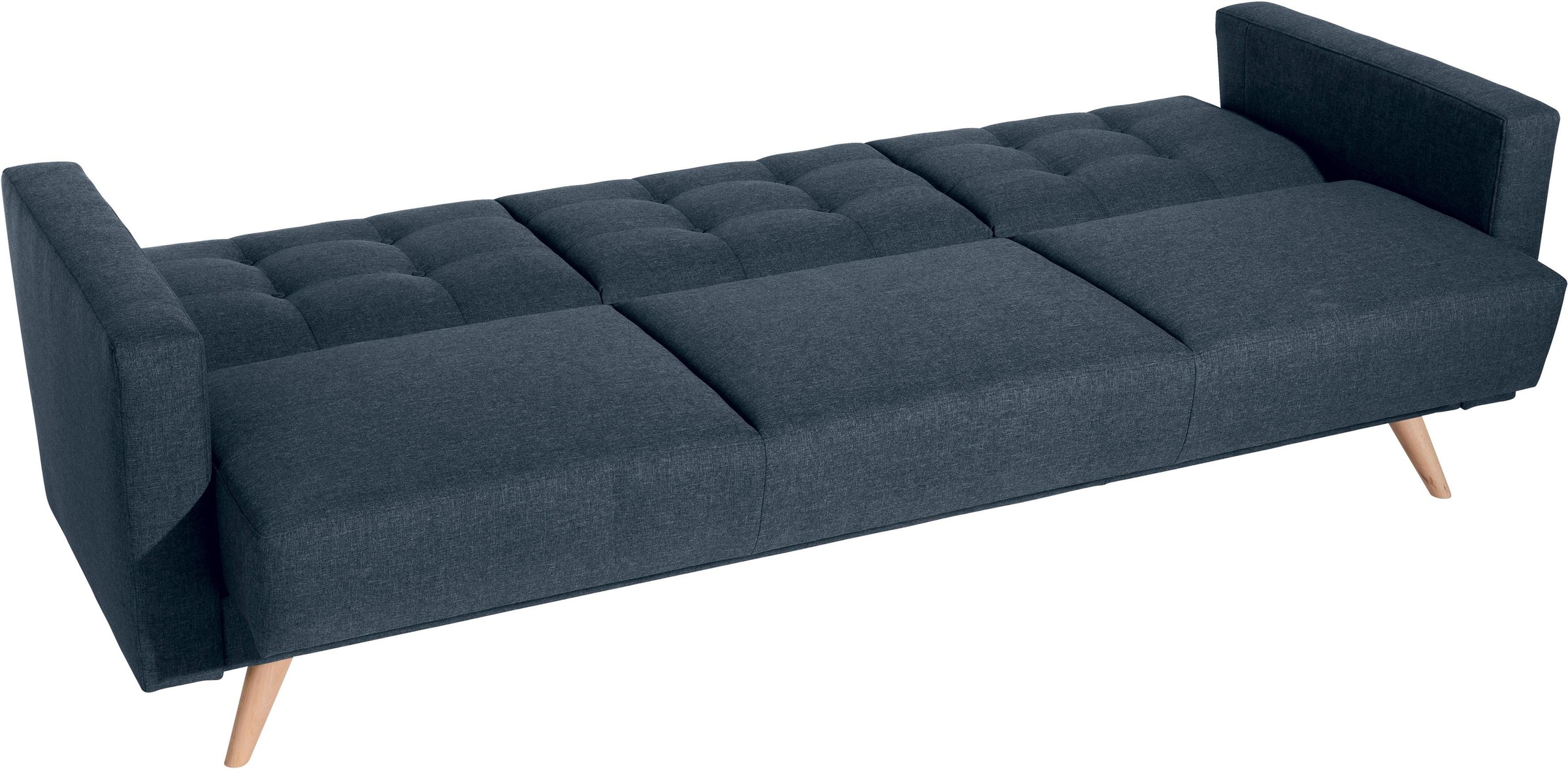 Max Winzer® 3-Sitzer »Julius Kippcouch mit komfortablem Federkern, klassisch und modern«, Schlafsofa, inklusive Bettfunktion & Bettkasten, Breite 224 cm
