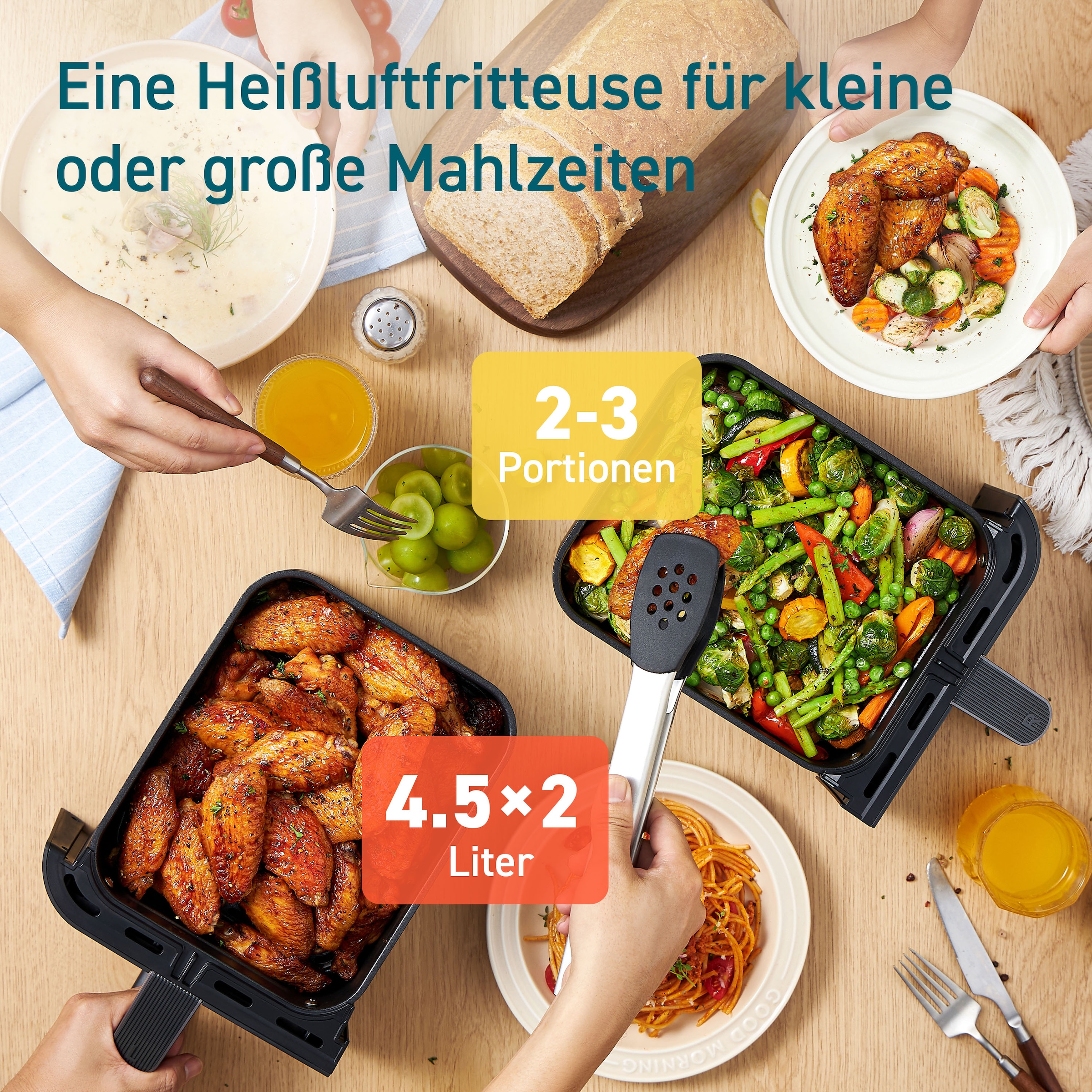 Cosori Heißluftfritteuse »CAF-R901-AEUR« 1750 W