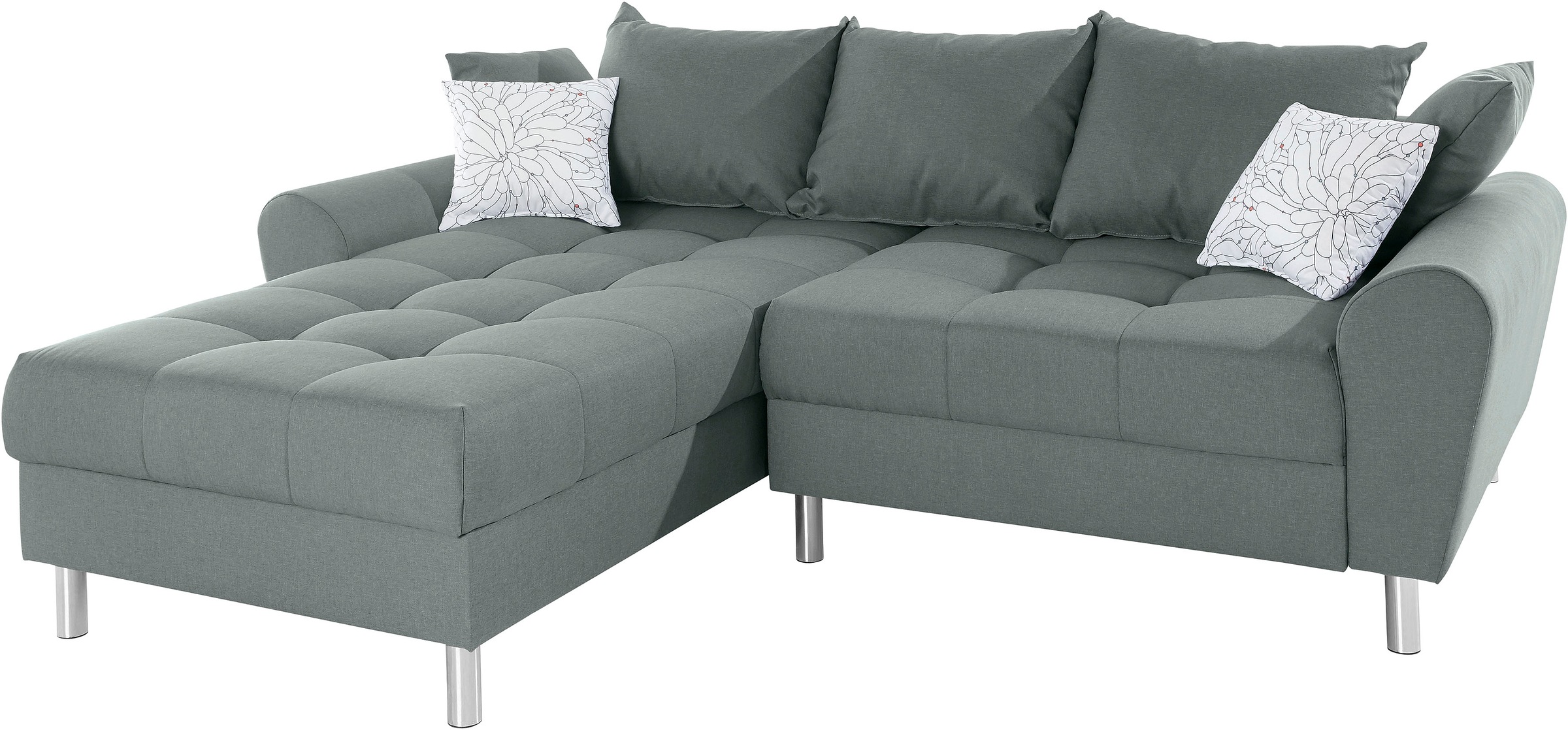COLLECTION AB Ecksofa »Rada L-Form«, inklusive Hocker, Bettfunktion und Federkern