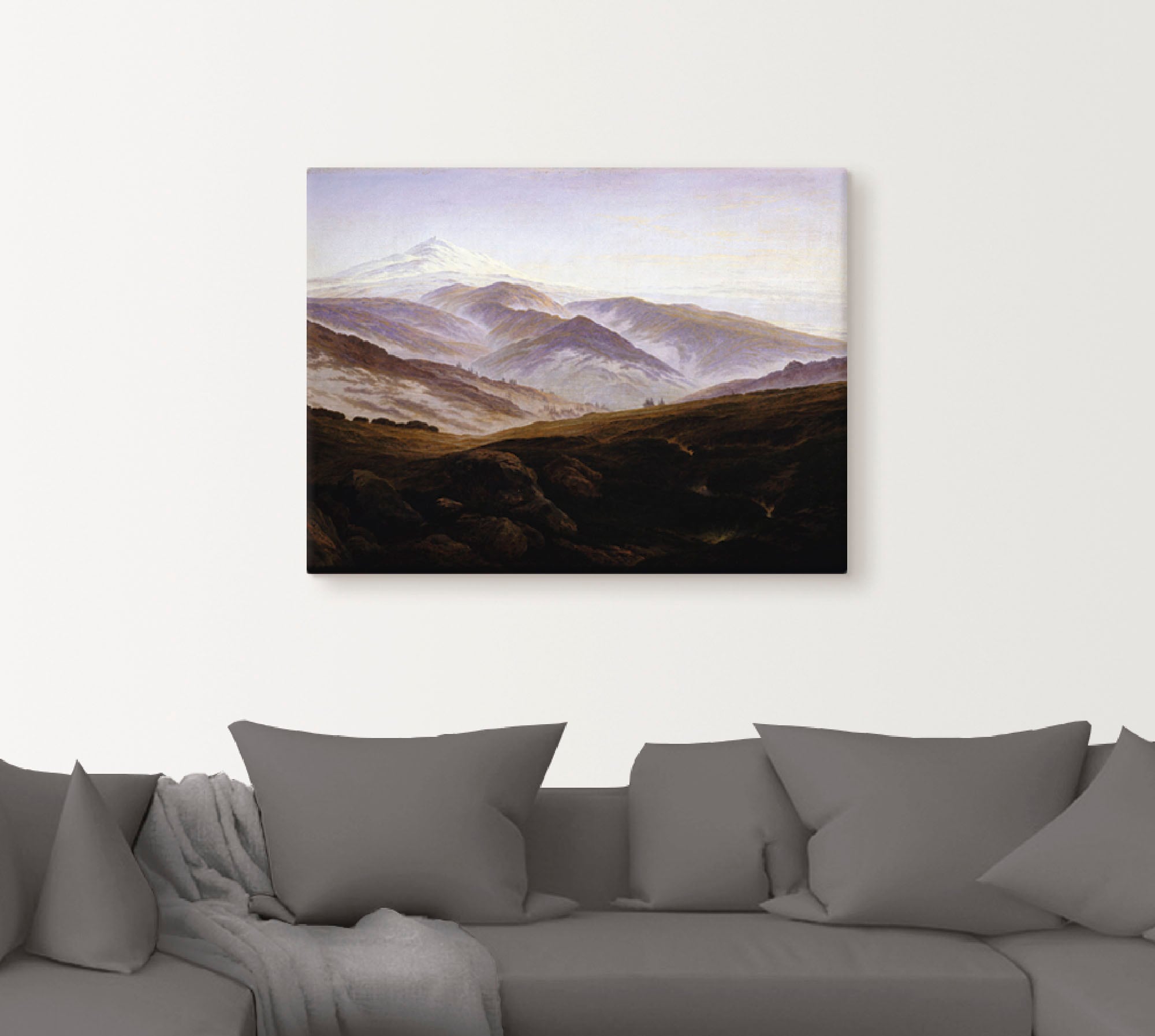 Artland Wandbild »Erinnerungen an das Riesengebirge. 1835.«, Berge, (1 St.), als Alubild, Leinwandbild, Wandaufkleber oder Poster in versch. Größen