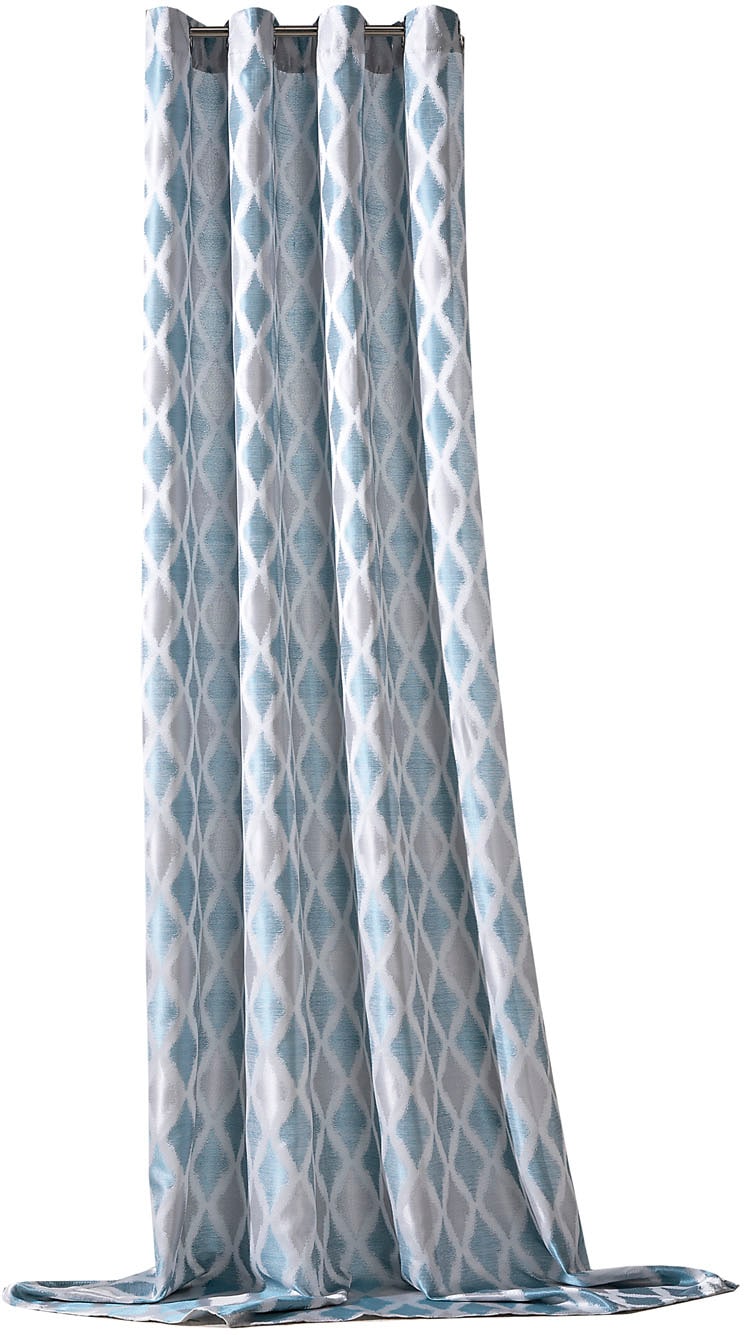Weckbrodt Vorhang »Raute« Ösen 1 Stk. tlg. Jacquard, strukturiert, blickdic günstig online kaufen
