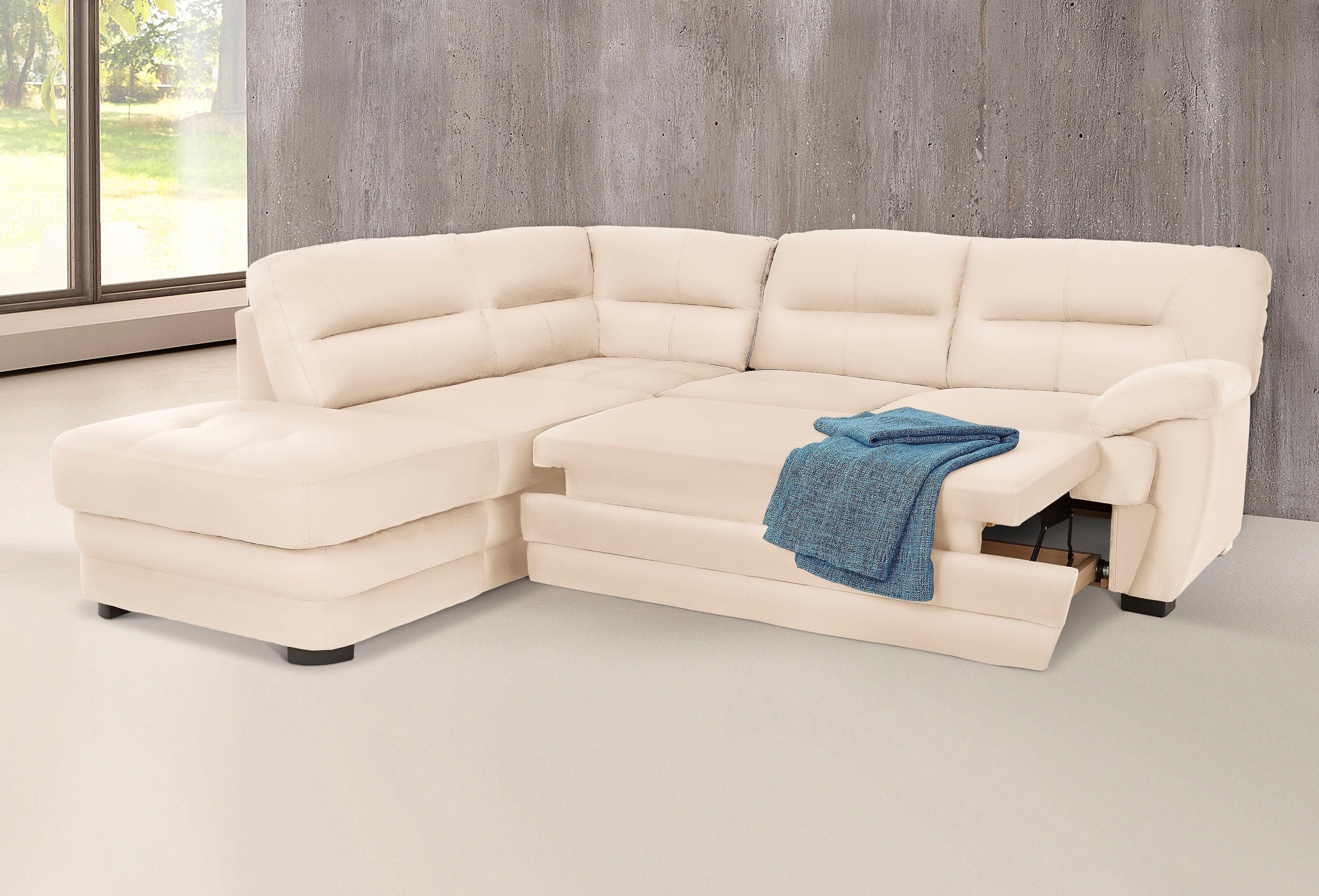 COTTA Ecksofa »Royale L-Form«, wahlweise mit Bettfunktion günstig online kaufen
