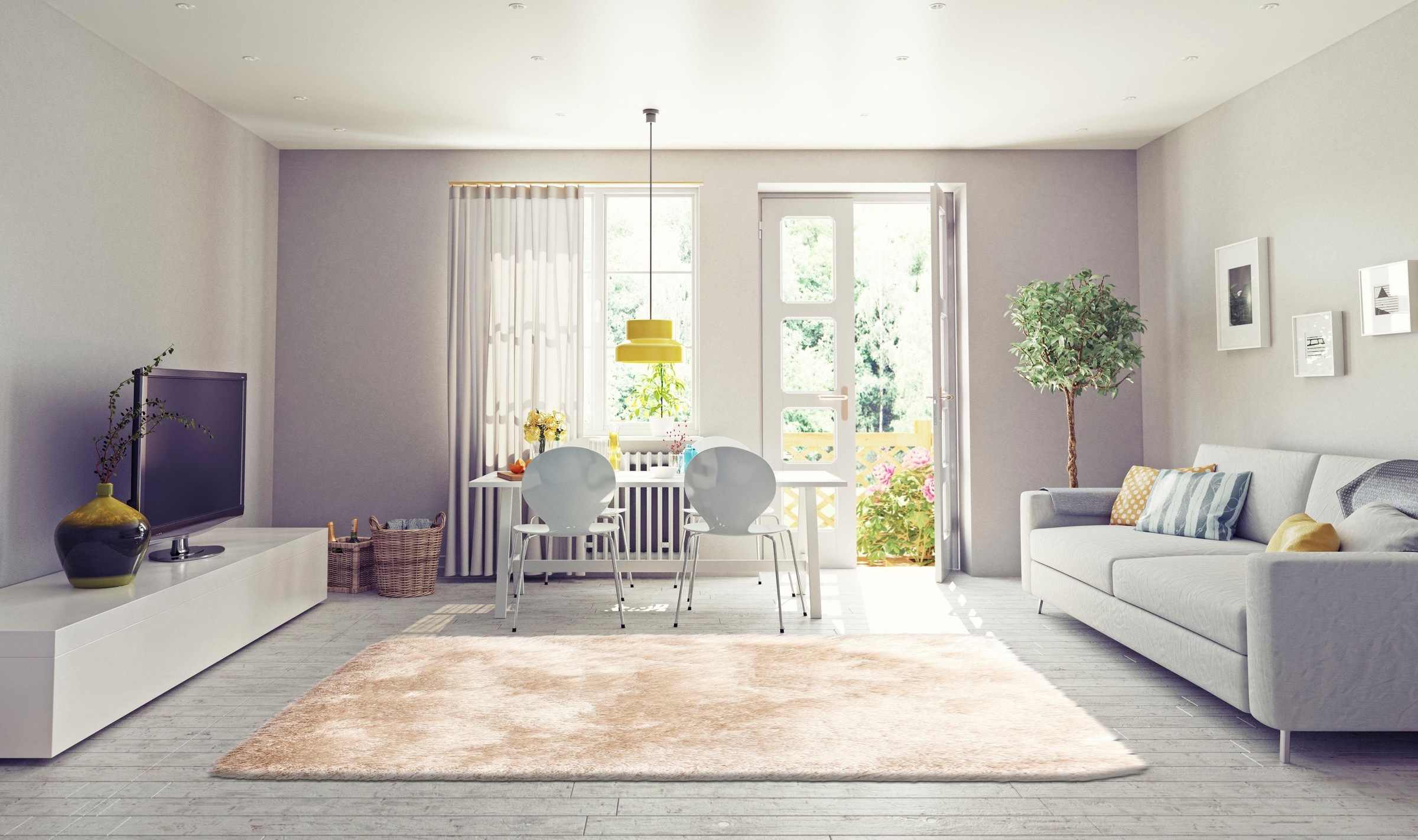 my home Hochflor-Teppich »Barin«, rechteckig, 90 mm Höhe, besonders weicher Teppich