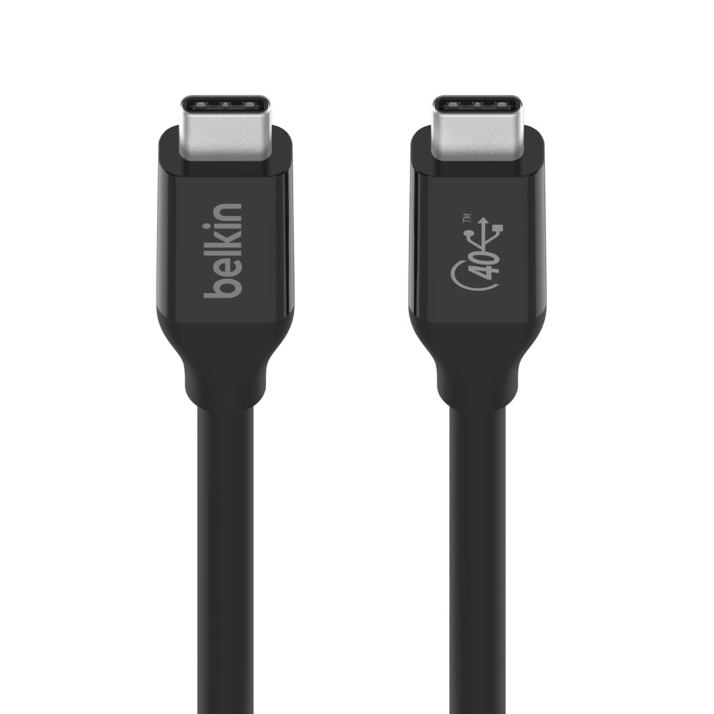 Belkin USB-Kabel »Connect USB4-Kabel«, USB-C, 80 cm, unterstützt Power Delivery und schnelles Laden per „Passthrough“