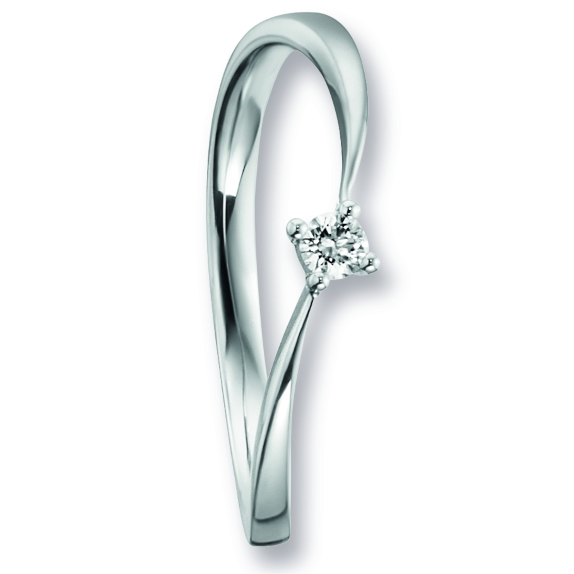 ONE ELEMENT Diamantring »0,07 ct Diamant Brillant Ring aus 585 Weißgold«, Damen Gold... kaufen