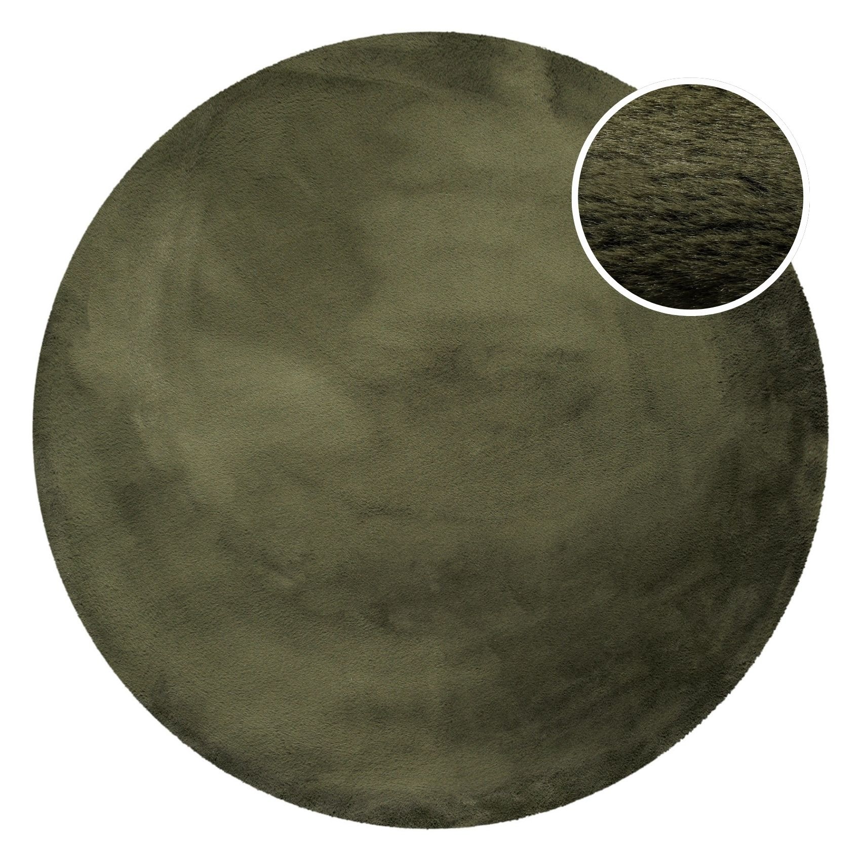Esprit Hochflor-Teppich "Alice ESP-4377 Kunstfell" rund 25 mm Höhe Kaninche günstig online kaufen