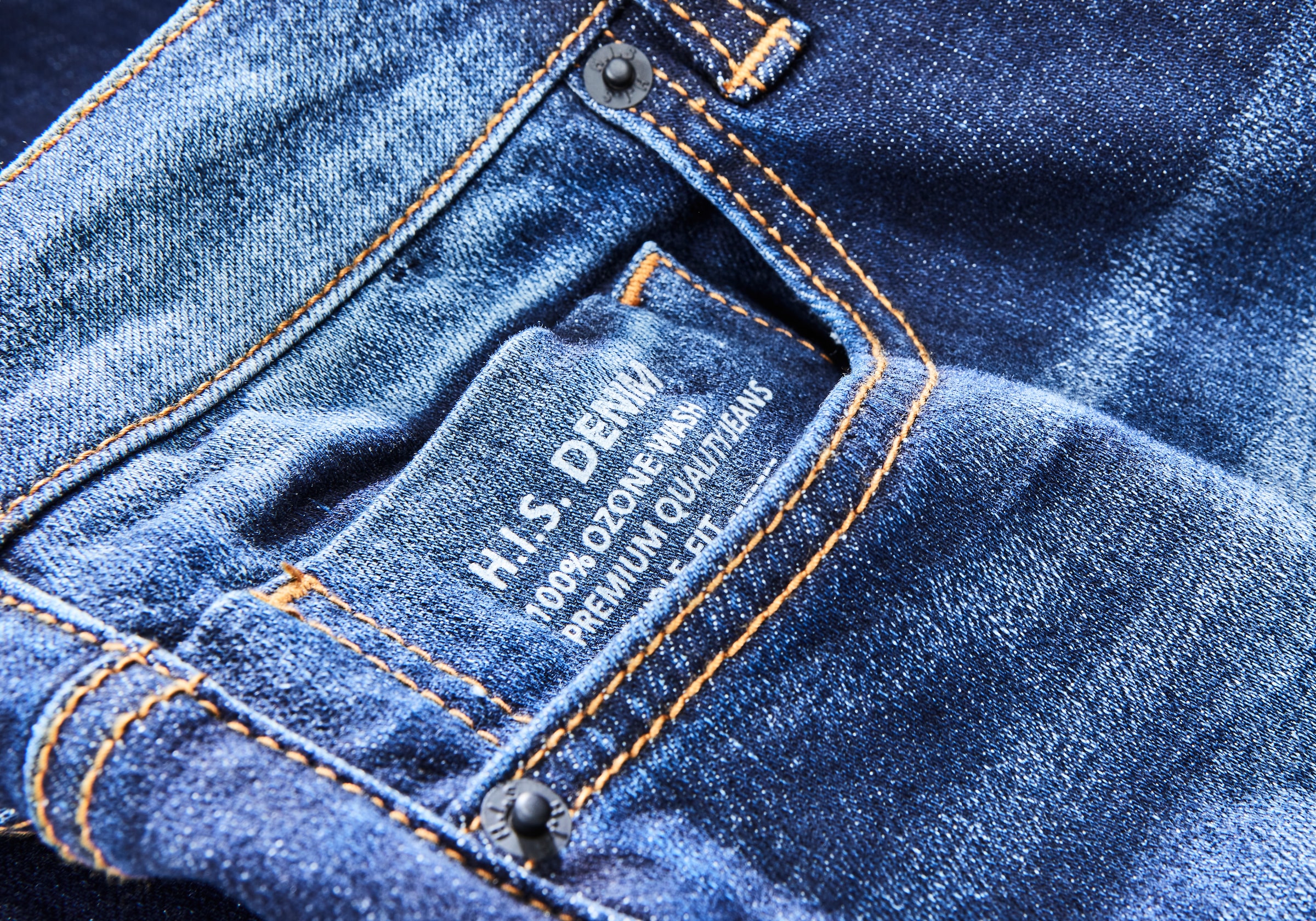 H.I.S Straight-Jeans »DIX«, Ökologische, wassersparende Produktion durch Ozon Wash