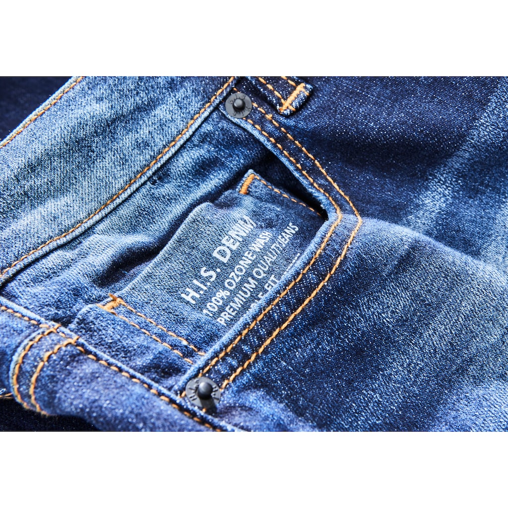 H.I.S Straight-Jeans »DIX«, Ökologische, wassersparende Produktion durch Ozon Wash
