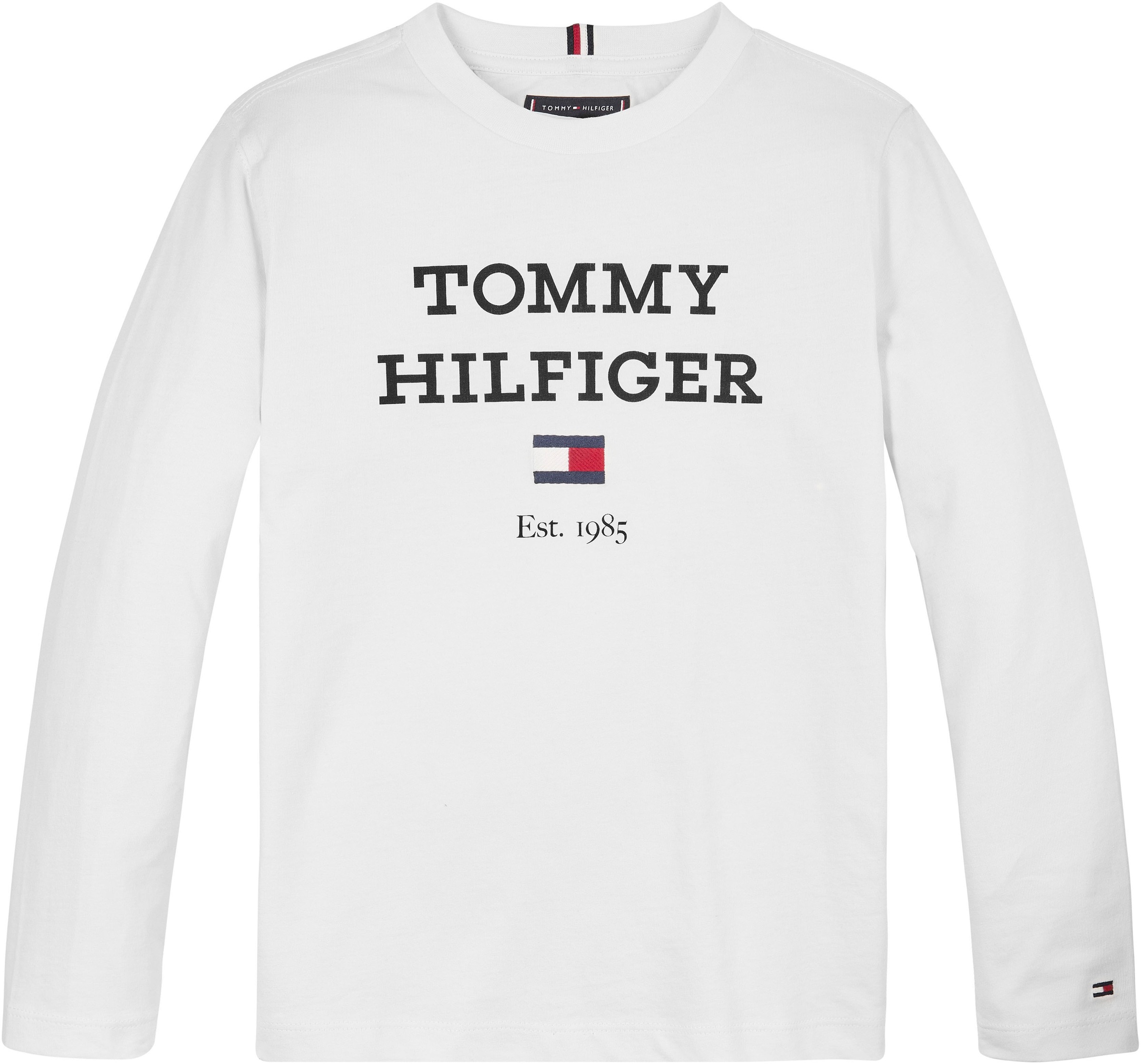 Tommy Hilfiger Langarmshirt Brust »TH kaufen L/S«, TEE LOGO auf großem der mit Logo