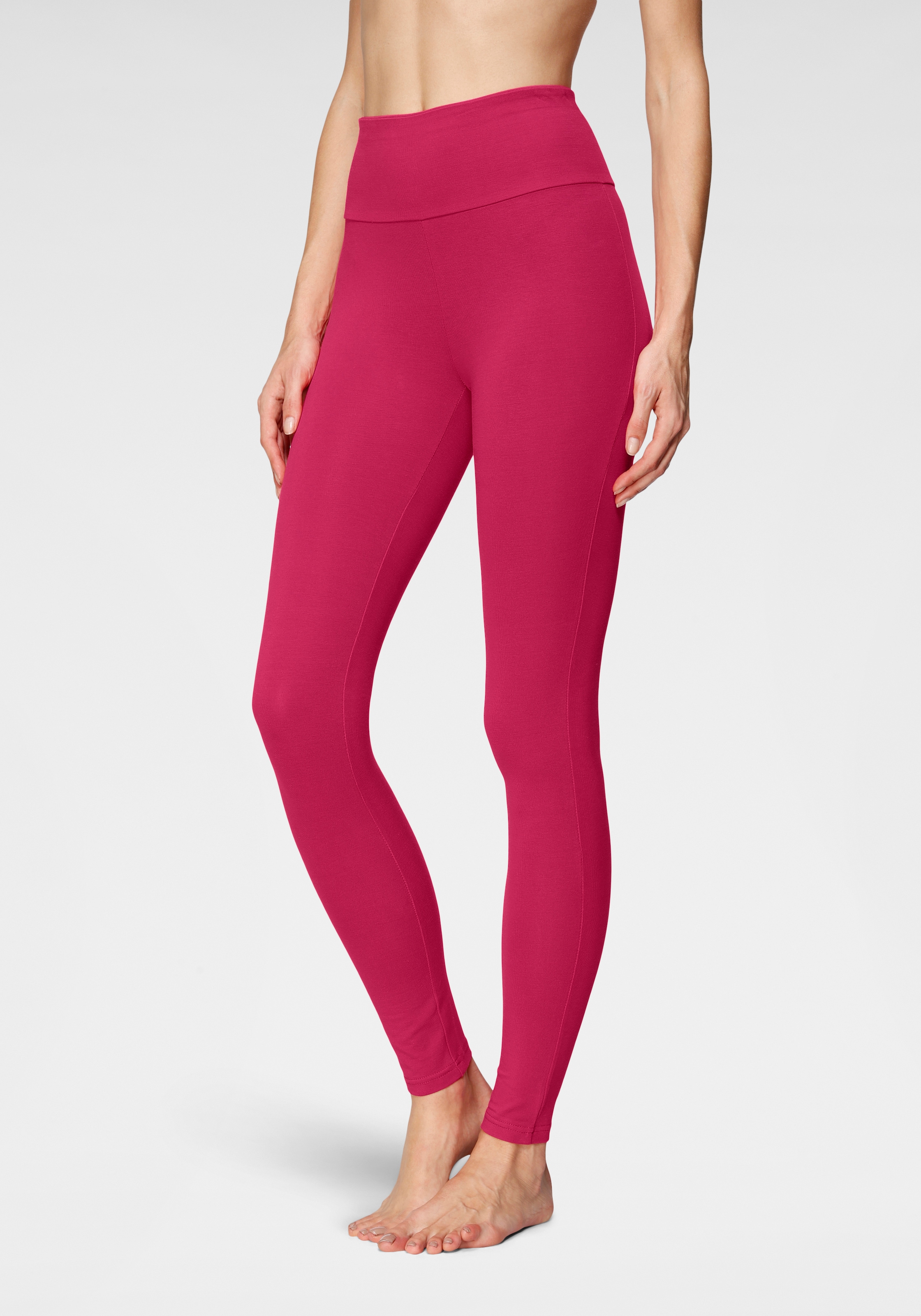 LASCANA Leggings, mit breitem Bündchen