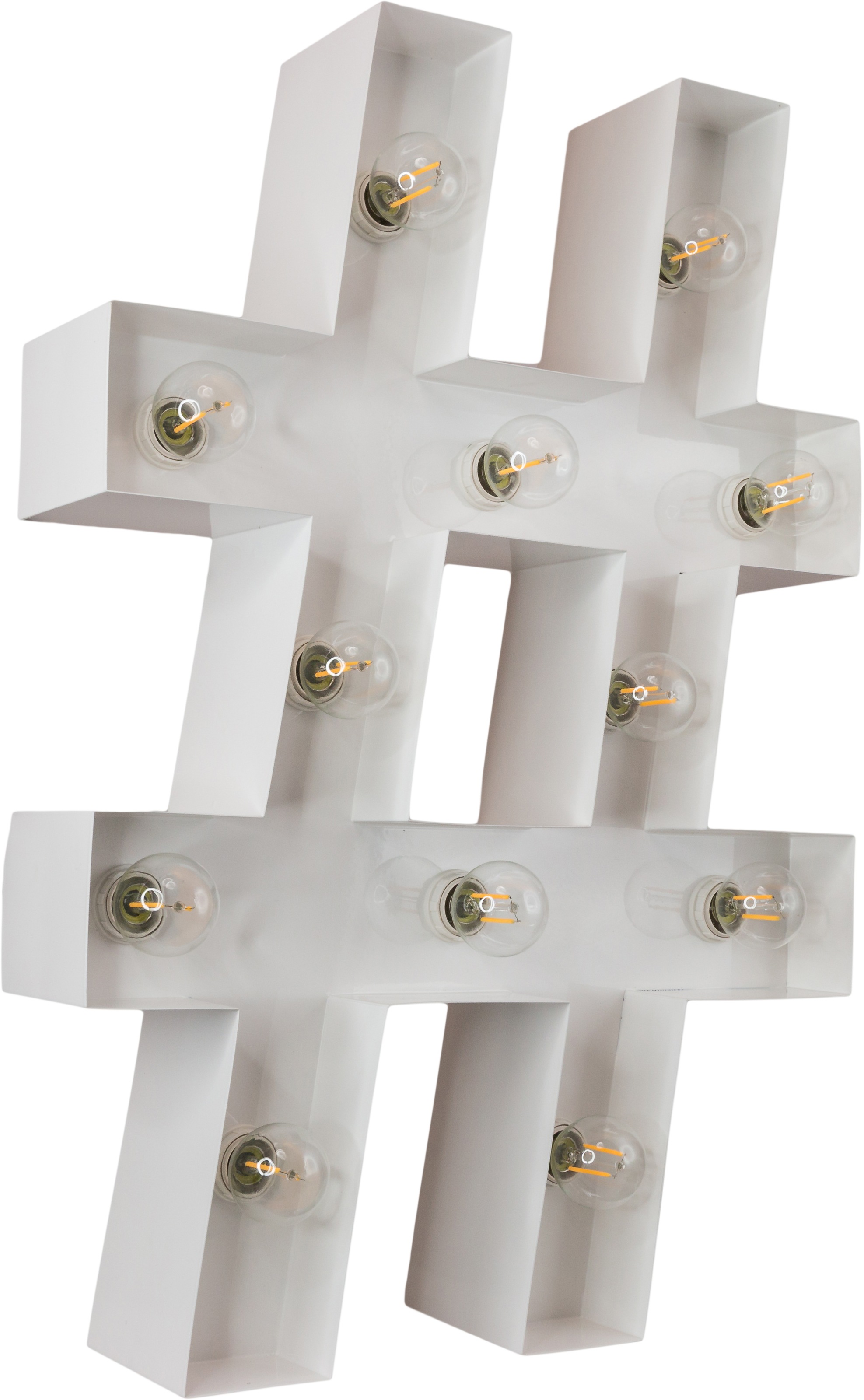 MARQUEE LIGHTS LED Dekolicht »Hashtag«, 12 flammig, Leuchtmittel E14   ohne günstig online kaufen