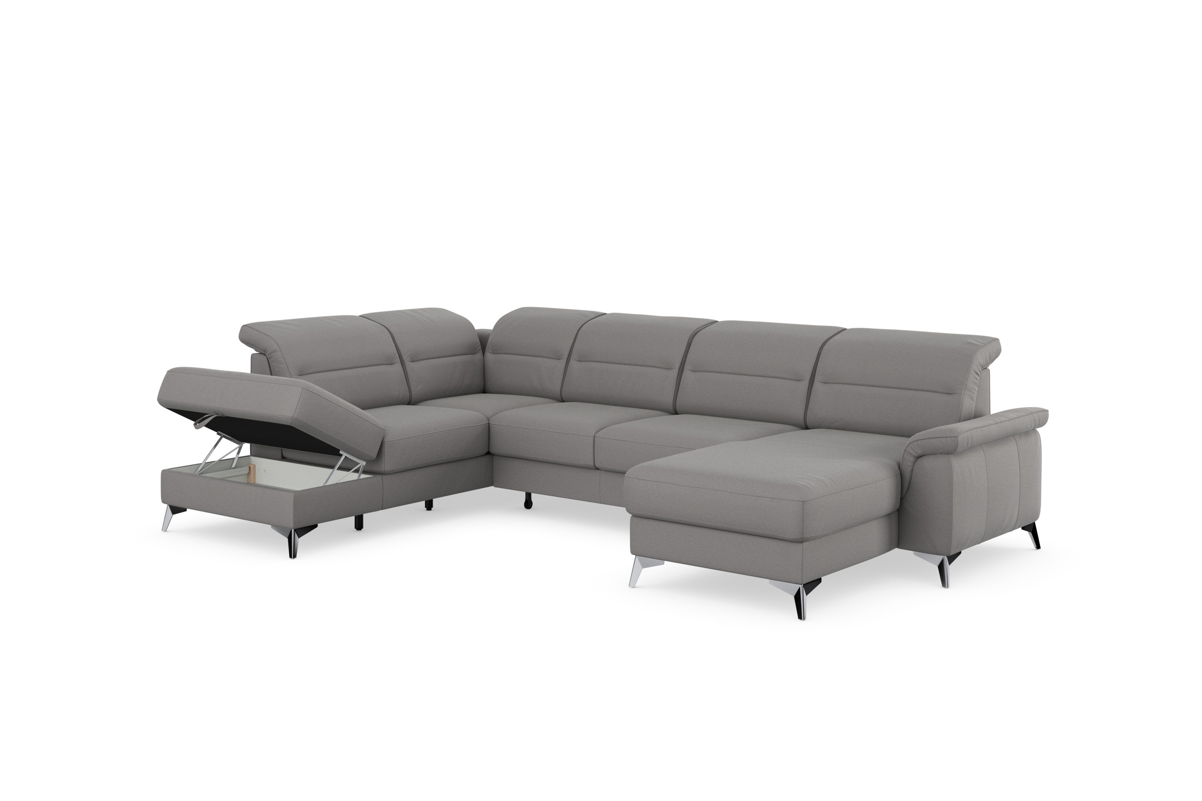 sit&more Wohnlandschaft »Sinatra U-Form«, optional mit Kopfteilverstellung und Armteilfunktion etc.