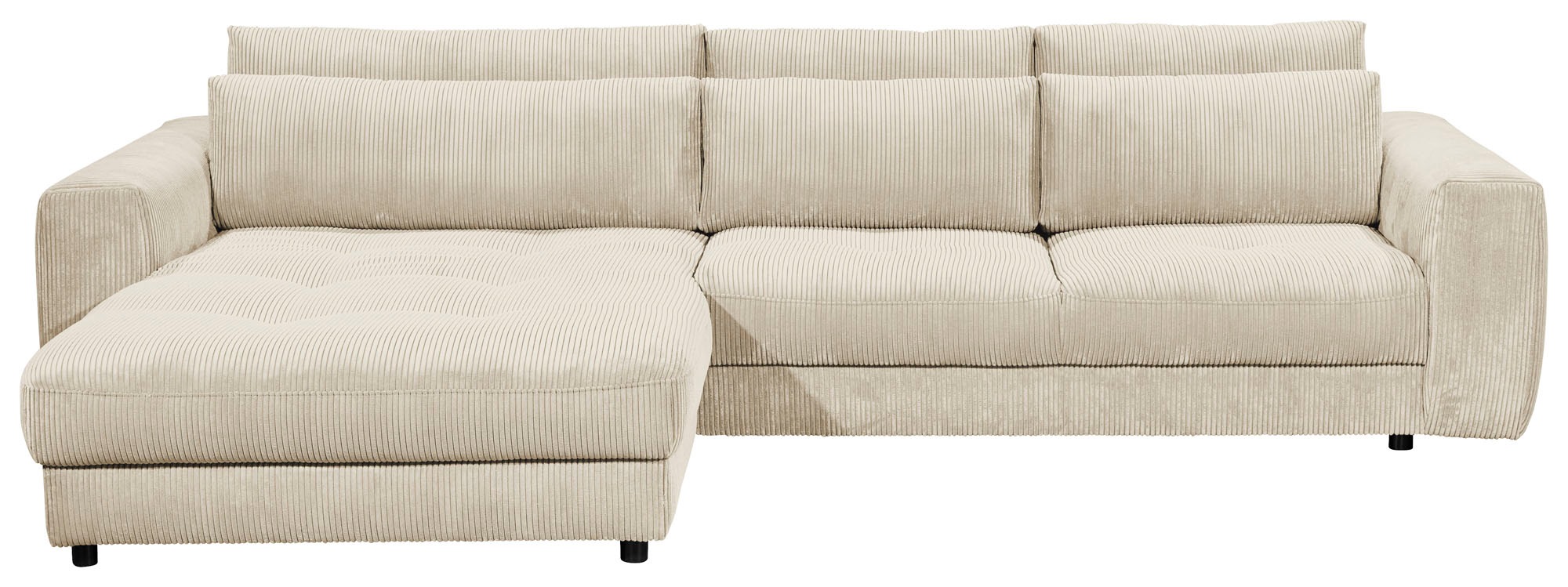 ED EXCITING DESIGN Ecksofa »Barura L-Form«, mit 3 Nierenkissen günstig online kaufen