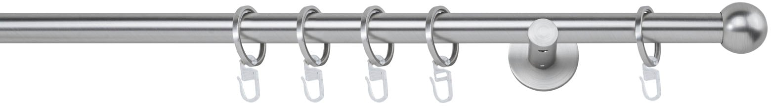 mydeco Gardinenstange »20mm Ball Wandträger 6,5 cm«, 1 läufig-läufig, Fixmaß