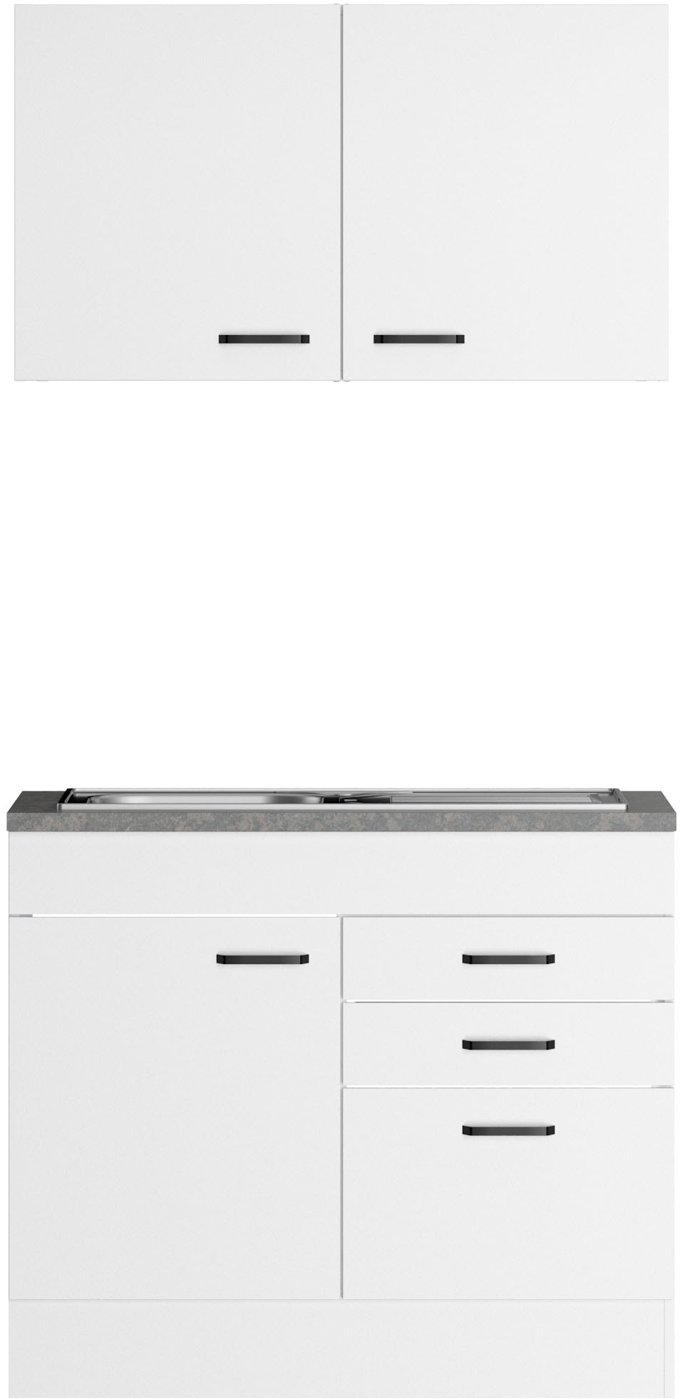 OPTIFIT Pantryküche »OPTImulti« Breite 100 cm, Tiefe 60 cm, mit Edelstahlspüle