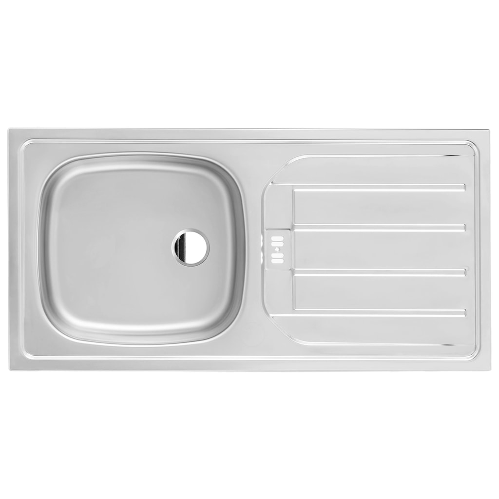 Kochstation Spülenschrank »KS-Samos«, 110 cm breit, inkl. Tür/Sockel für Geschirrspüler