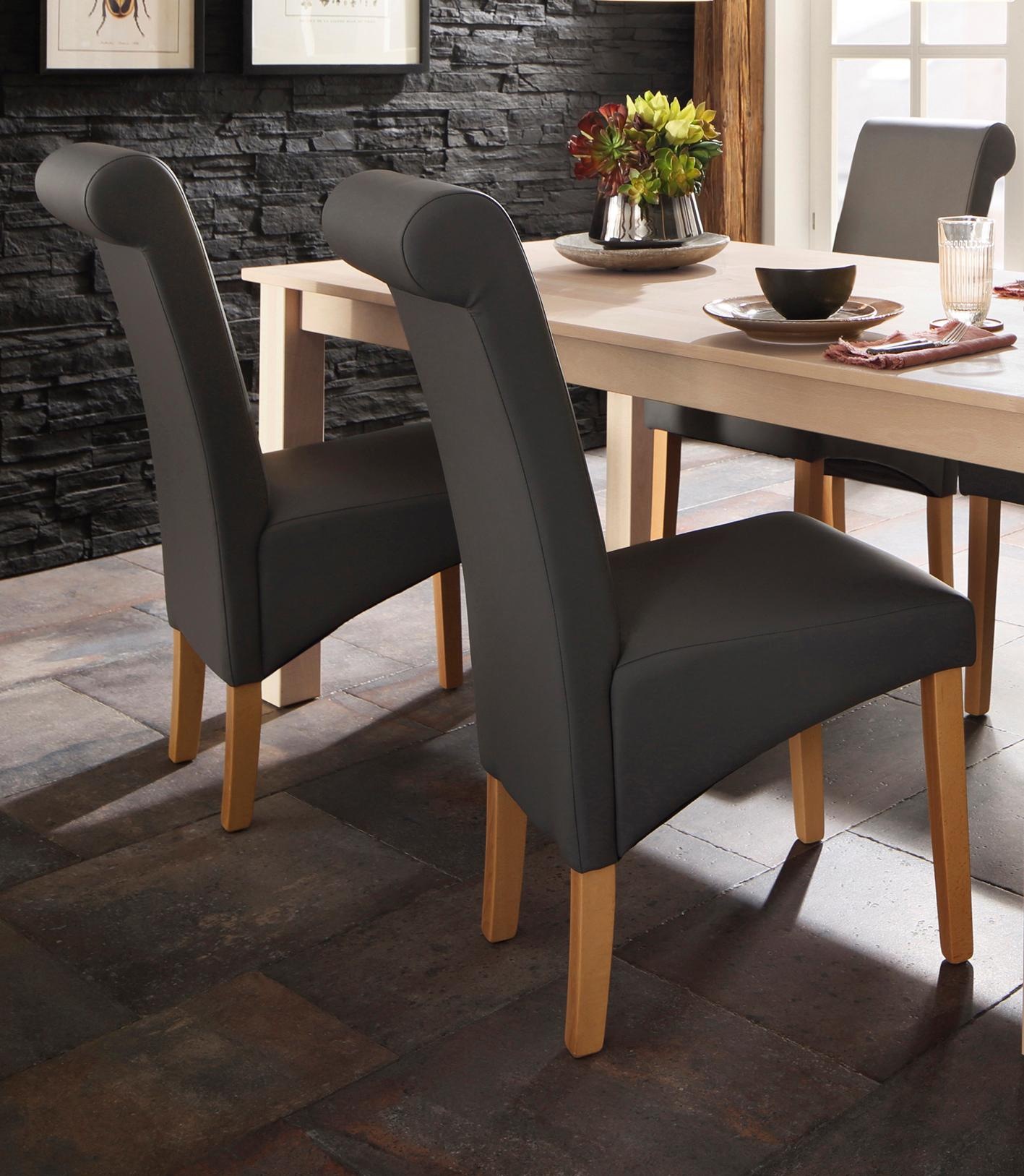 Home affaire Esszimmerstuhl »Rito«, (Set), 2 St., Kunstleder, im 2er, 4er oder 6er-Set