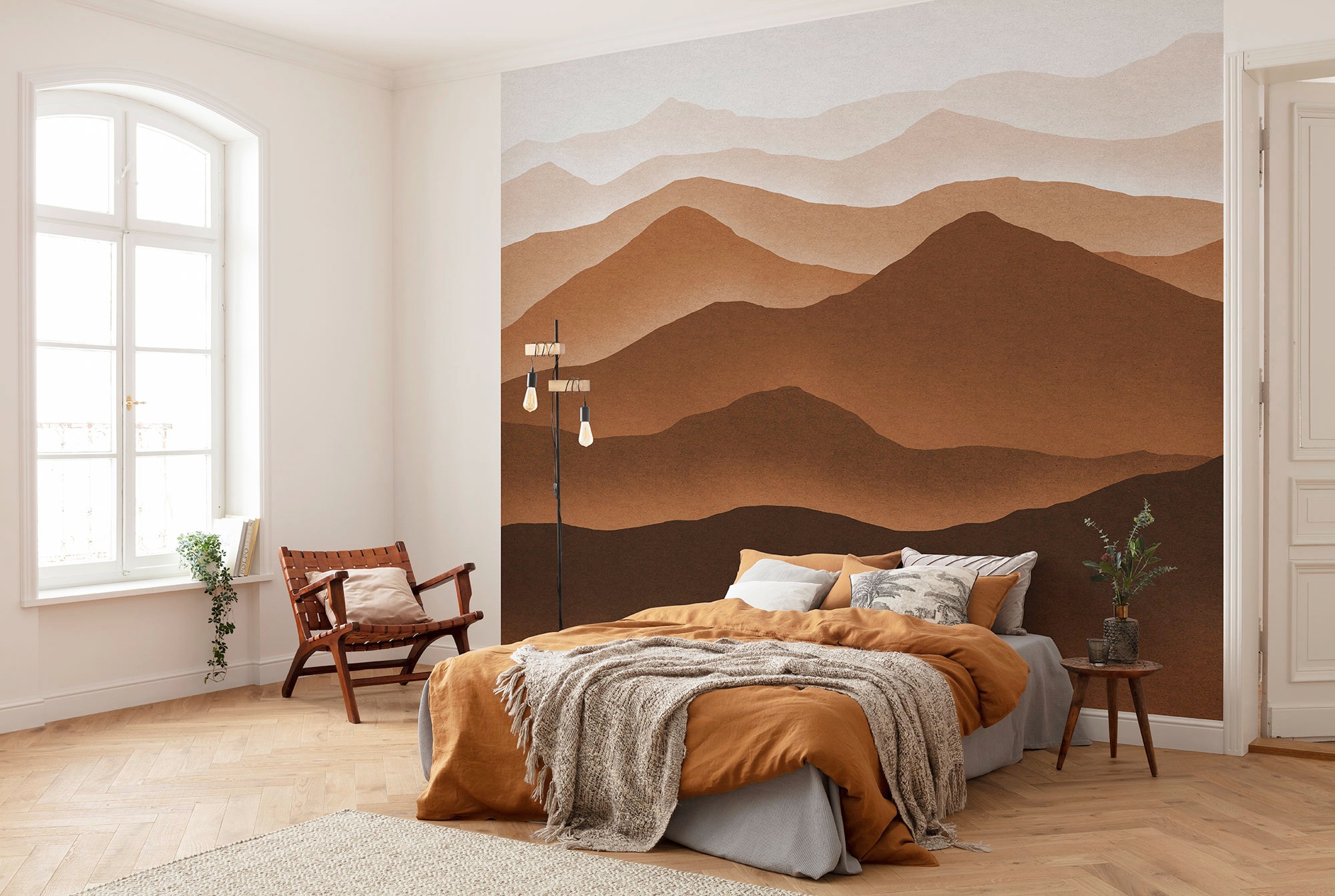 Komar Vliestapete »Digitaldruck Vlies -  Macchiato Mountains - Größe 300 x 250 cm« bedruckt glatt Wohnzimmer, Schlafzimmer