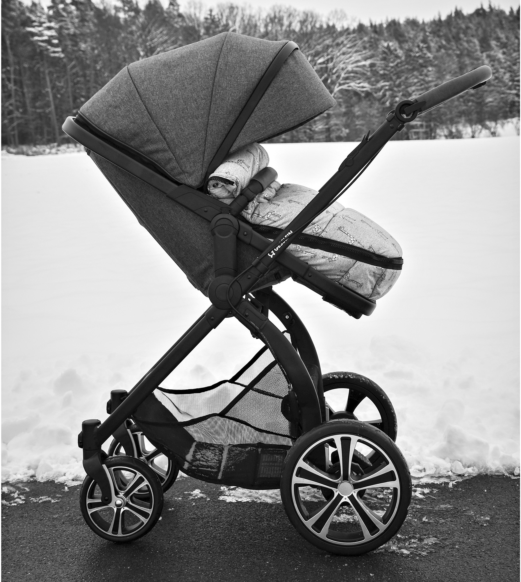 Gesslein Babywanne »Baby Nestchen, anthrazit Sterne«, für Kinderwagenwannen, Tragetaschen, Babyschalen oder Sportwagensitz