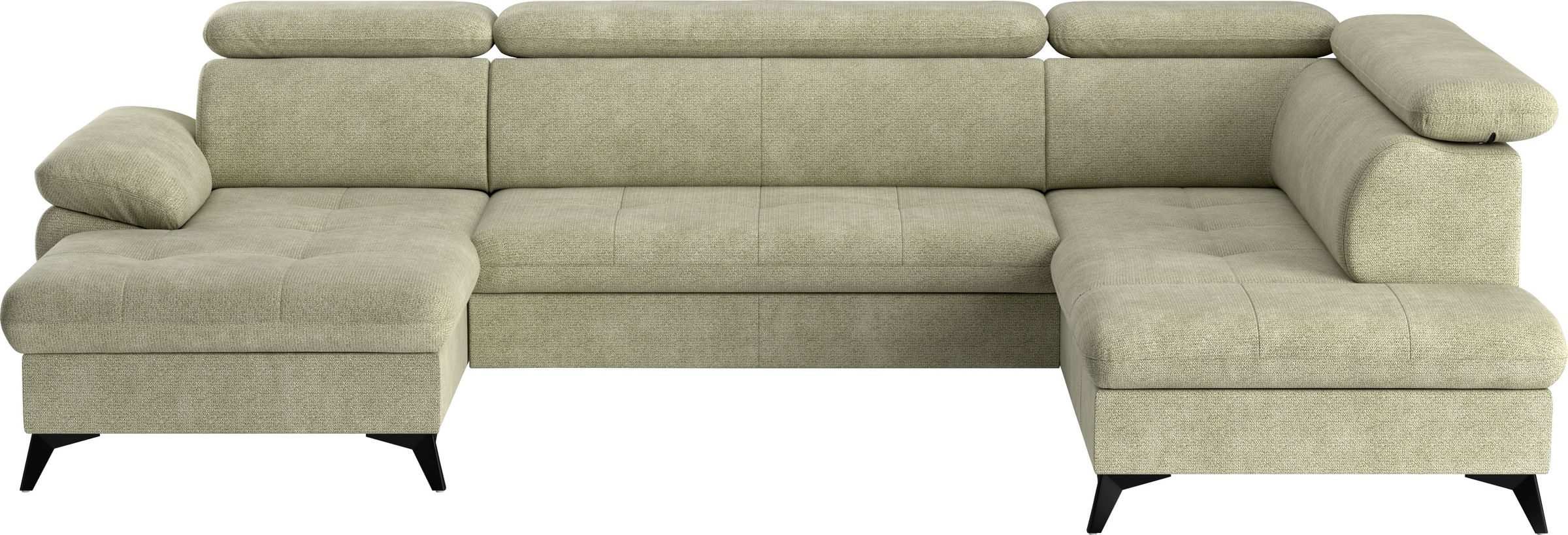 COTTA Wohnlandschaft »Hudson U-Form«, mit Kopfteilverstellung, wahlweise mit Bettfunktion & Bettkasten