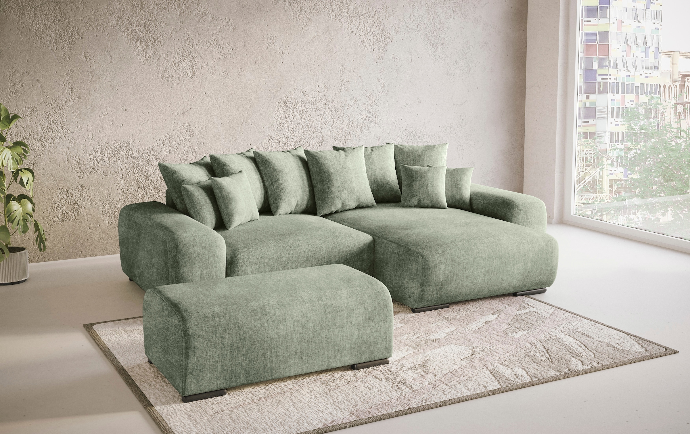 Mr. Couch Hockerbank »Sundance«, Mit DuraSpring-Taschenfederkern bis 140 kg belastbar