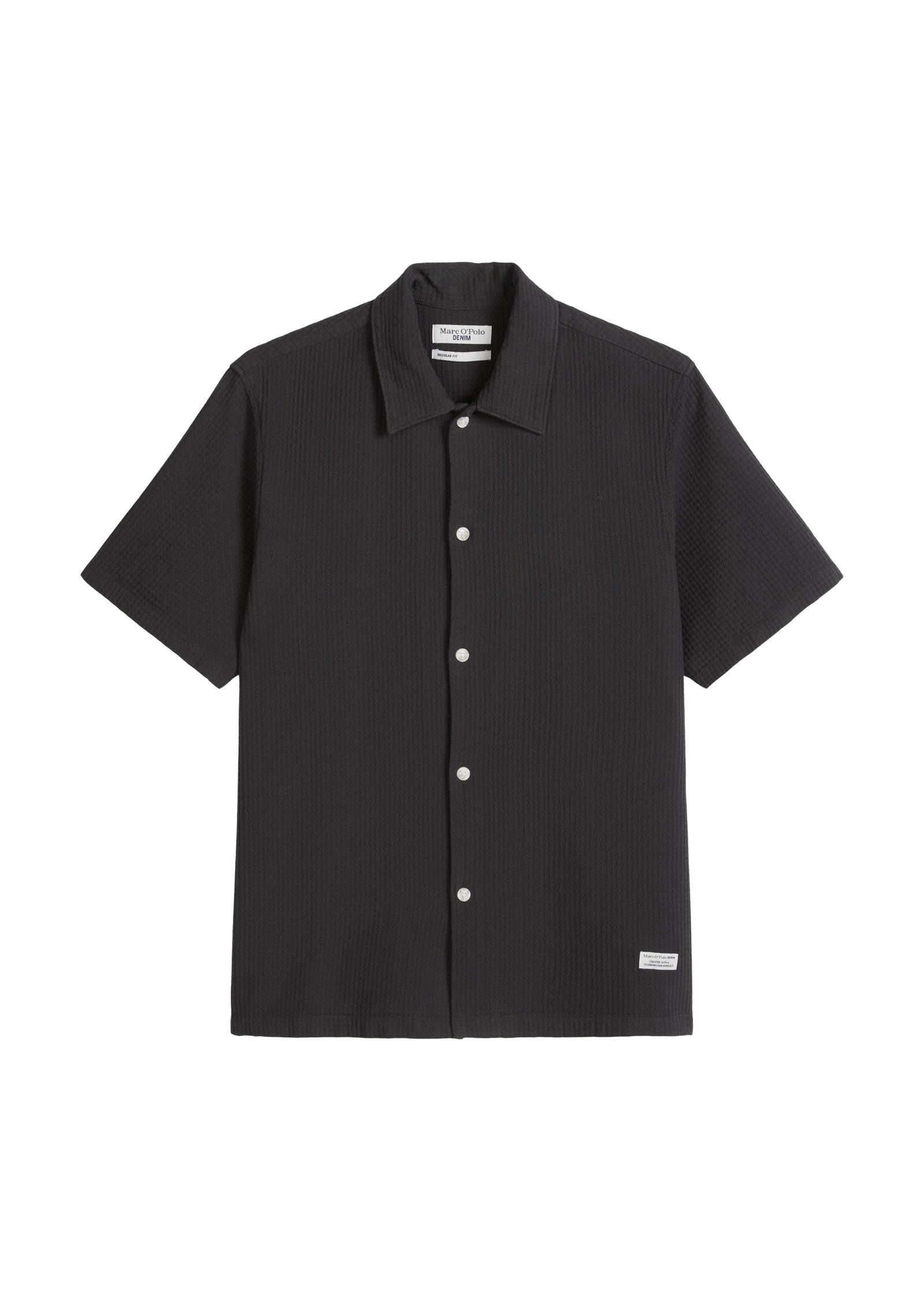 Marc O'Polo DENIM Kurzarmhemd regular mit Karo-Struktur