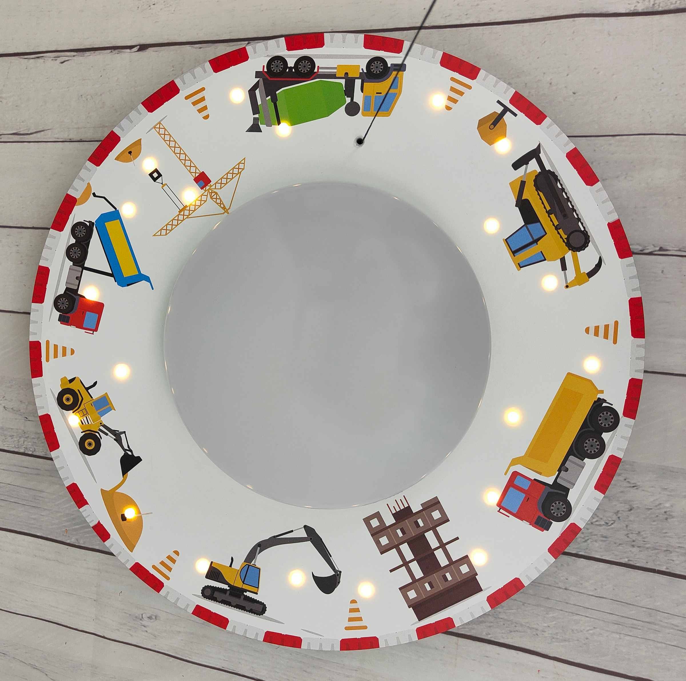 niermann Deckenleuchte »Baustelle« E27 1 Stk. hochwertiger Druck auf kompletter Oberfläche