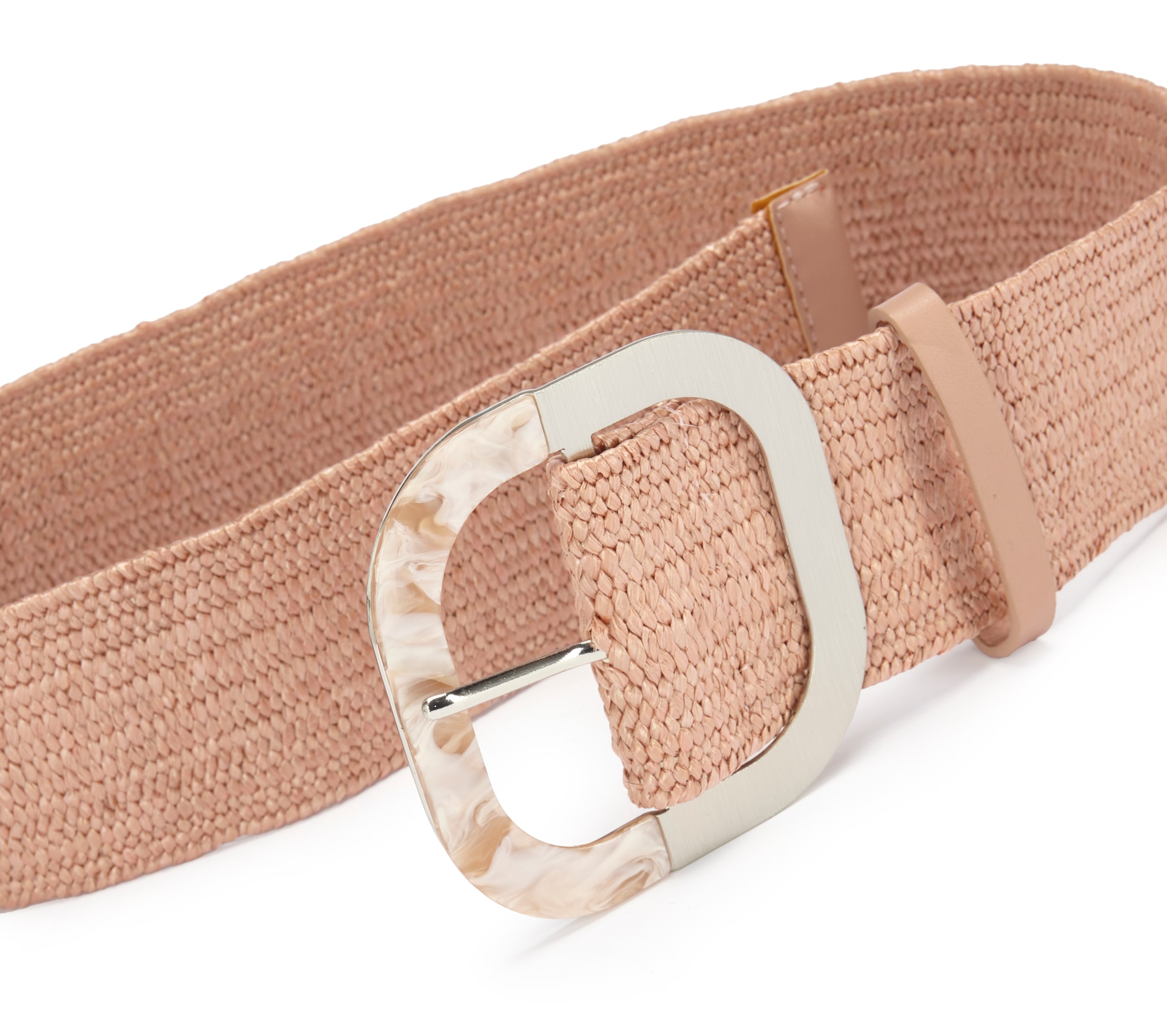 LASCANA Taillengürtel »Stretchgürtel, Schmuckgürtel« elastischer Gürtel für Kleid & Overall, Bauchgürtel, Bast-Optik