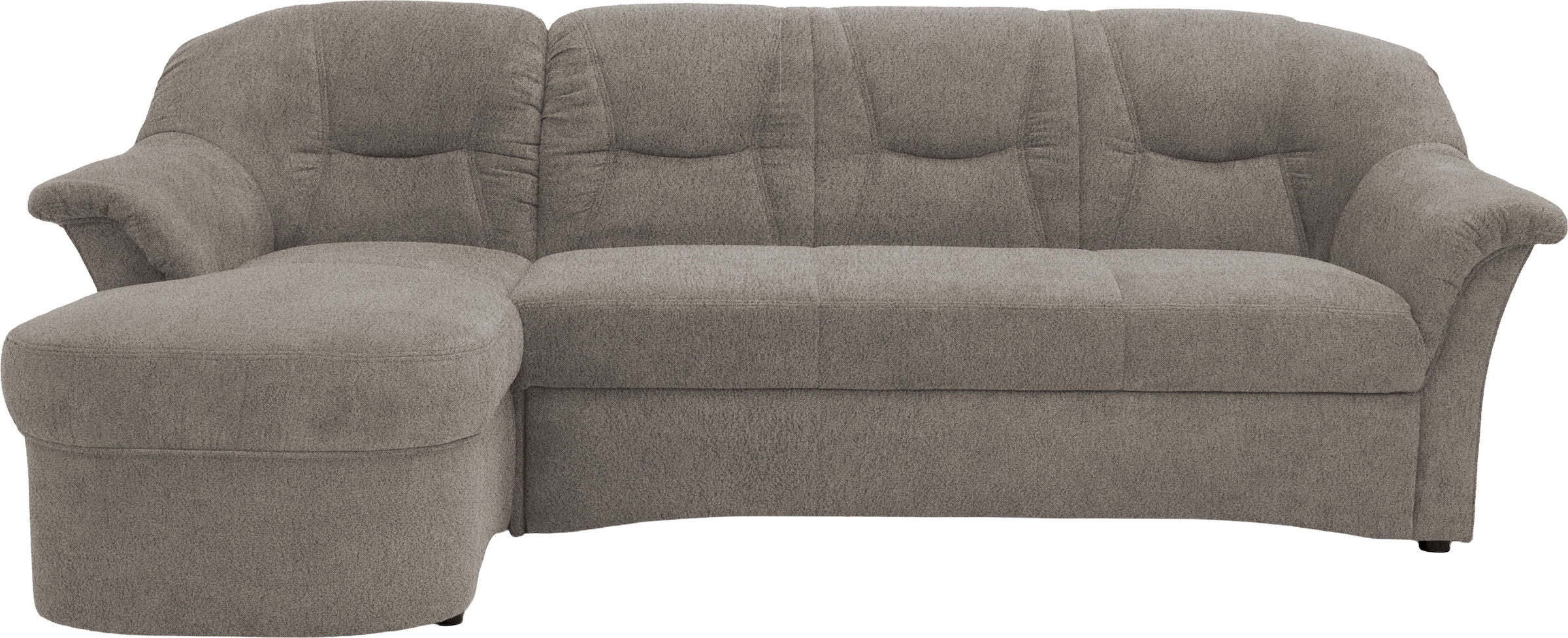 OTTO home Ecksofa »Langeland 232 x 146 cm, auch mit Schlaffunktion, mit Federkern, L-Form« mittelfester Sitzkomfort, aus pflegeleichtem, weichem Microfaser Bezug