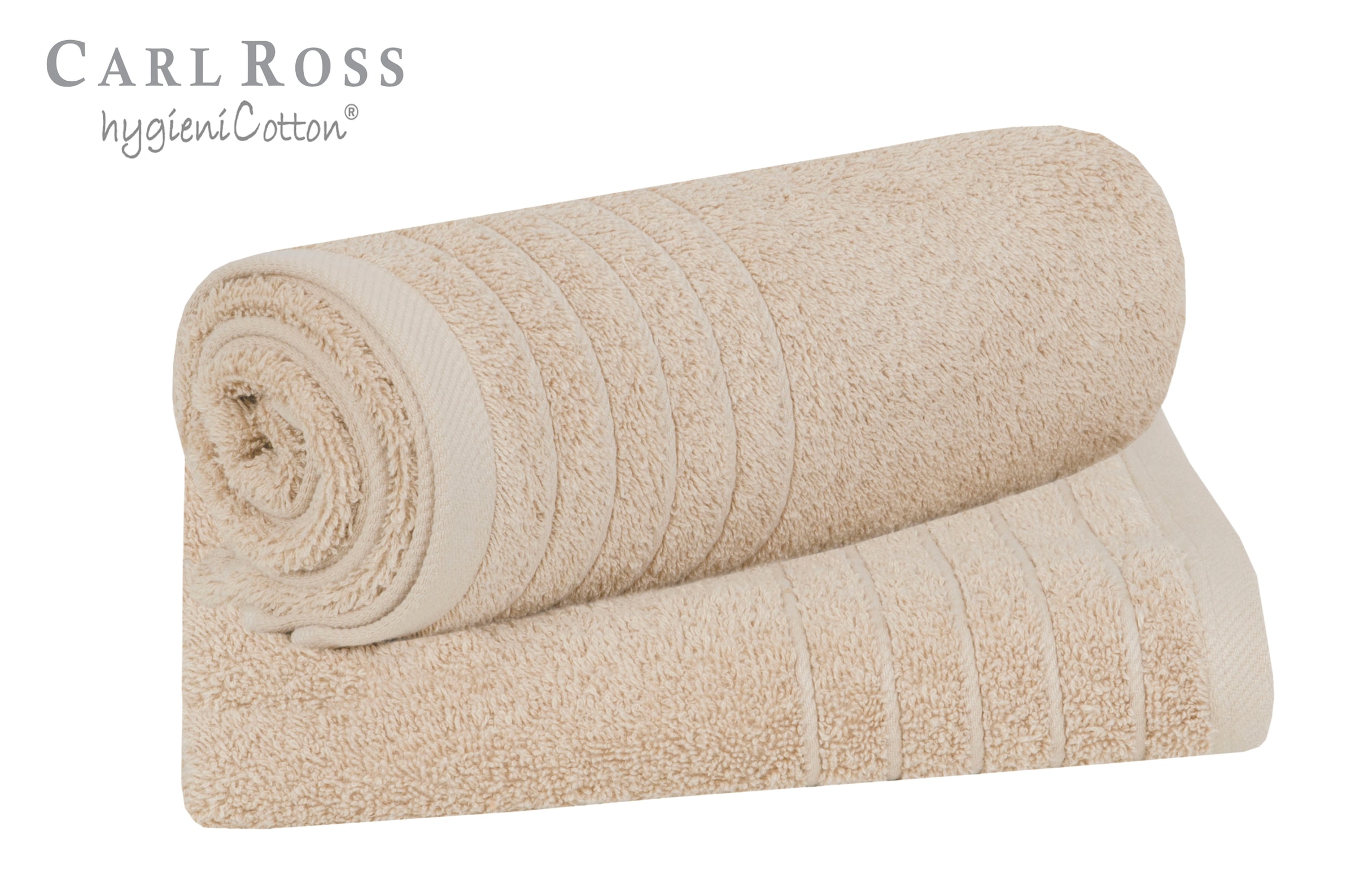 Carl Ross Handtuch »HygieniCotton«, (2 St.), mit 2 Aufhängekordeln günstig online kaufen