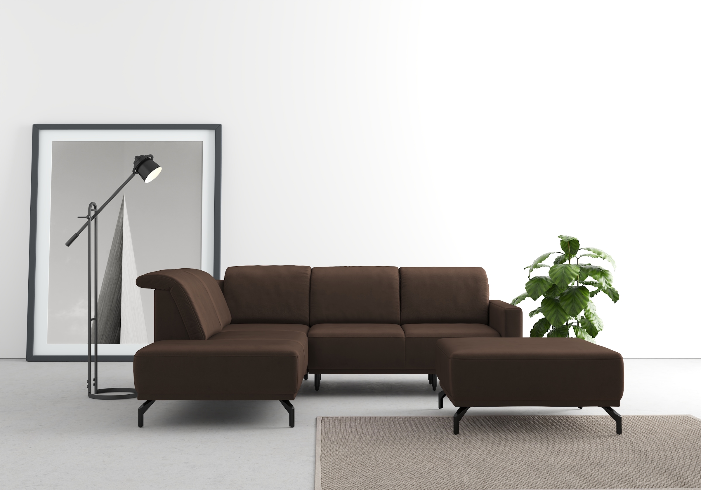 sit&more Ecksofa »Bailando L-Form« wahlweise mit Kopfteilverstellung und Vo günstig online kaufen