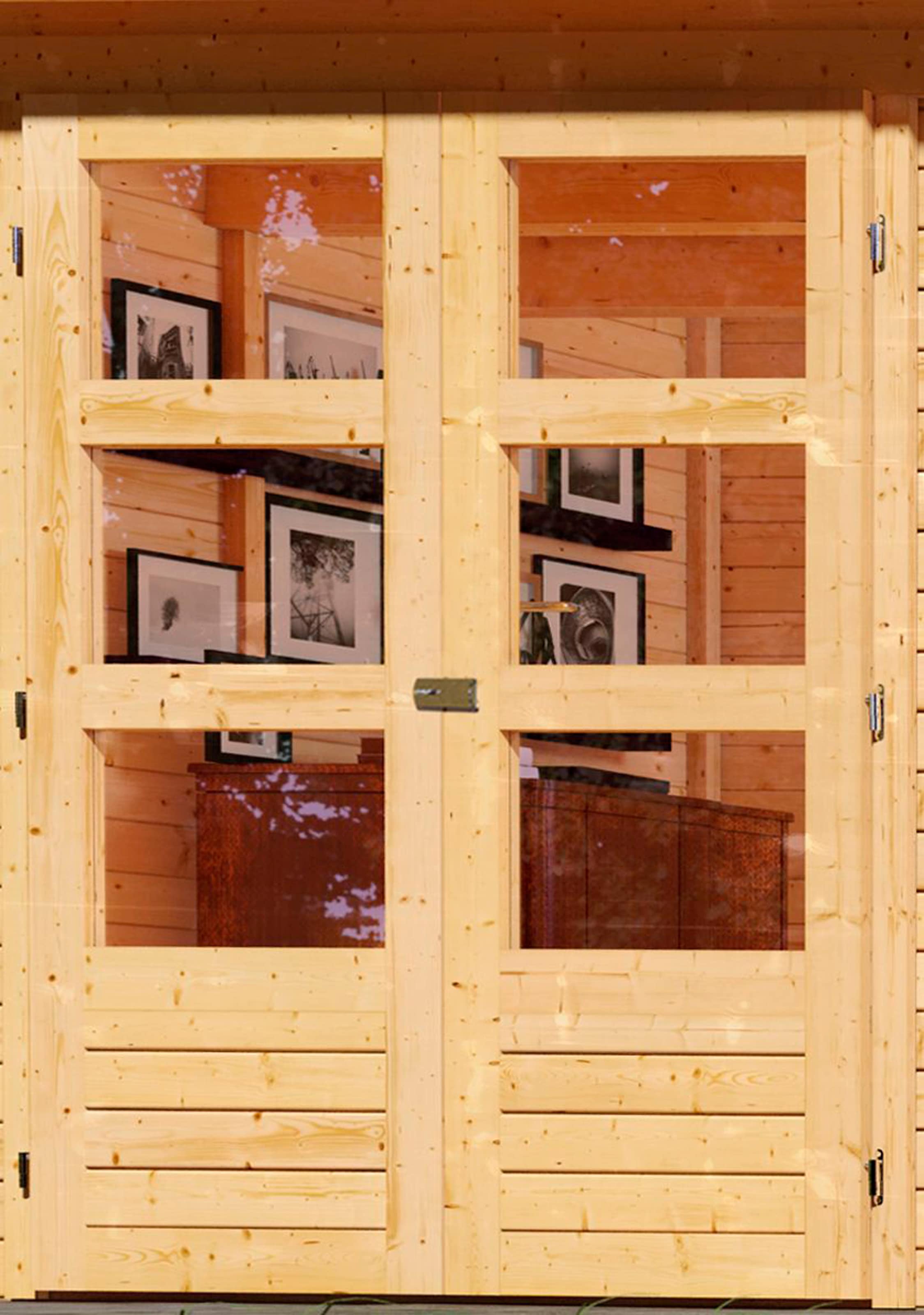 Karibu Gartenhaus »"Arnis 5" anthrazit« aus hochwertiger nordischer Fichte