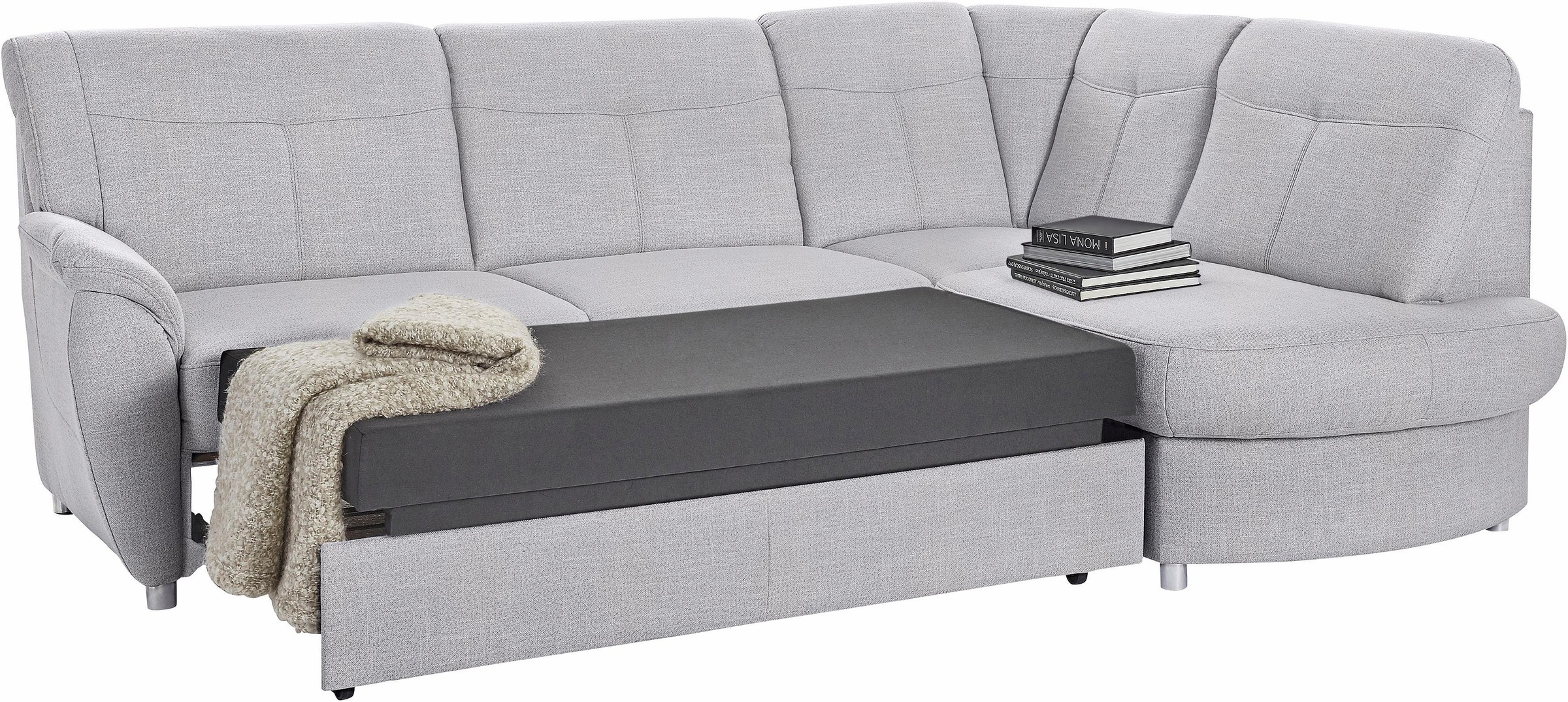 sit&more Ecksofa »Sonoma L-Form«, wahlweise mit Bettfunktion und Bettkasten
