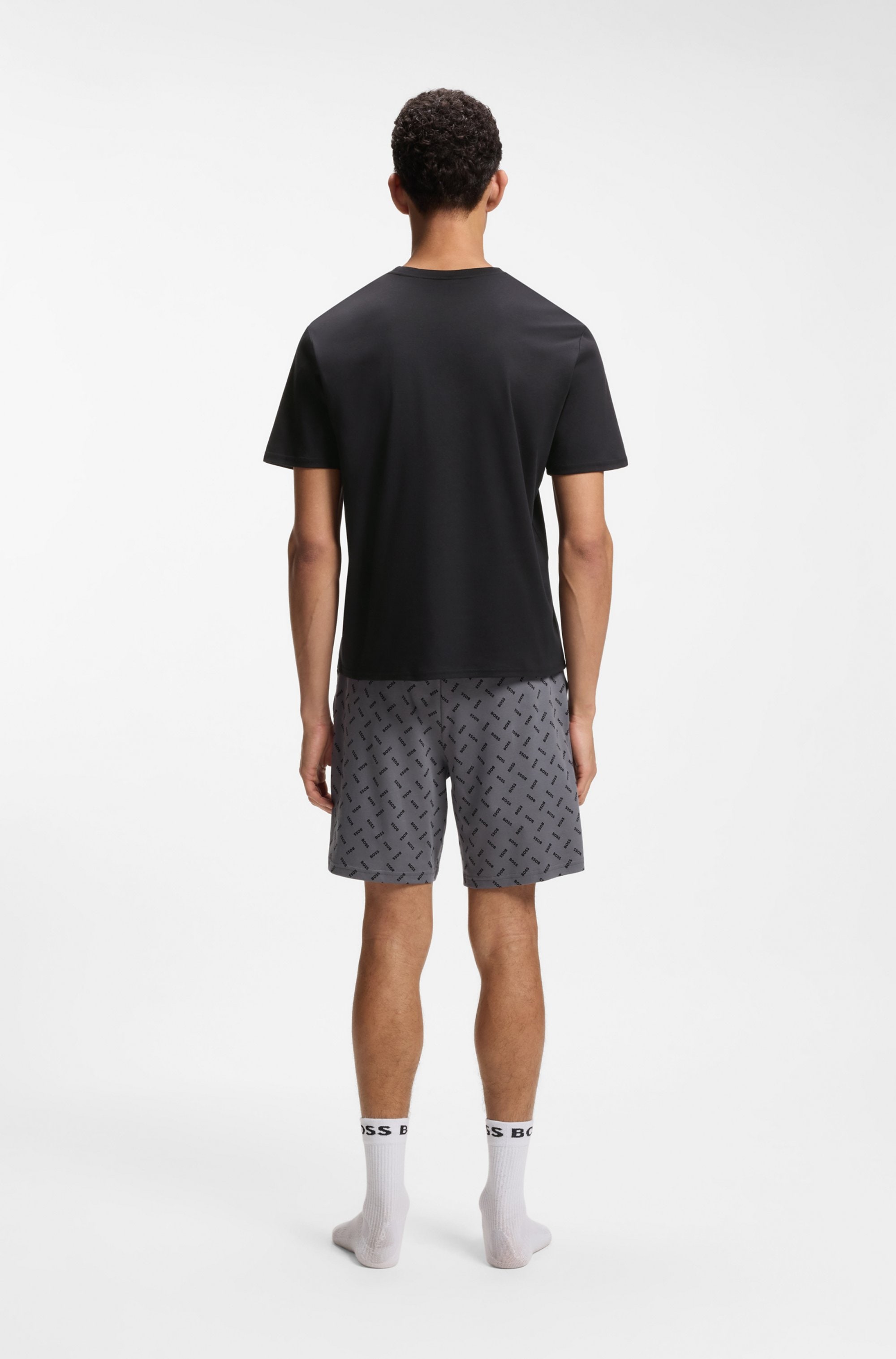 BOSS Shorty »Relax« Set, 2 tlg. mit Logo Details, regular fit, mit elastischem Bund