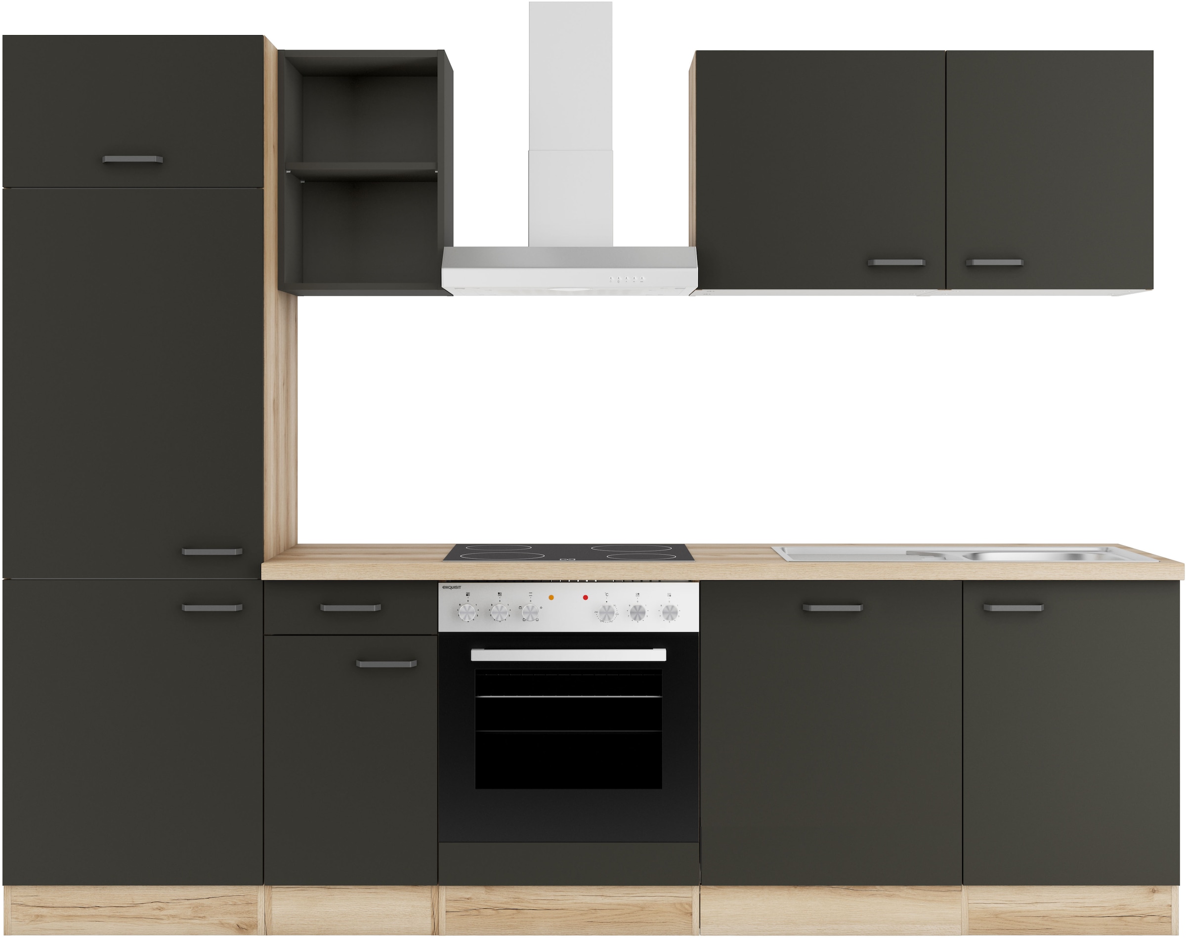 OPTIFIT Küchenzeile »Ester« Breite 270 cm, ohne E-Geräte, Seitenverkehrt st günstig online kaufen