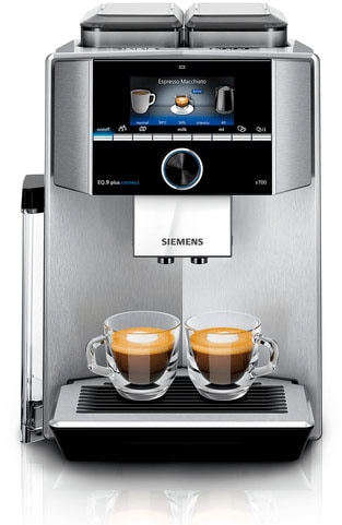 2. Bild von SIEMENS Kaffeevollautomat »EQ.9 plus connect s700 TI9578X1DE«, 2 separate Bohnenbehälter, 2 Mahlwerke, extra leise, bis zu 10 Profile