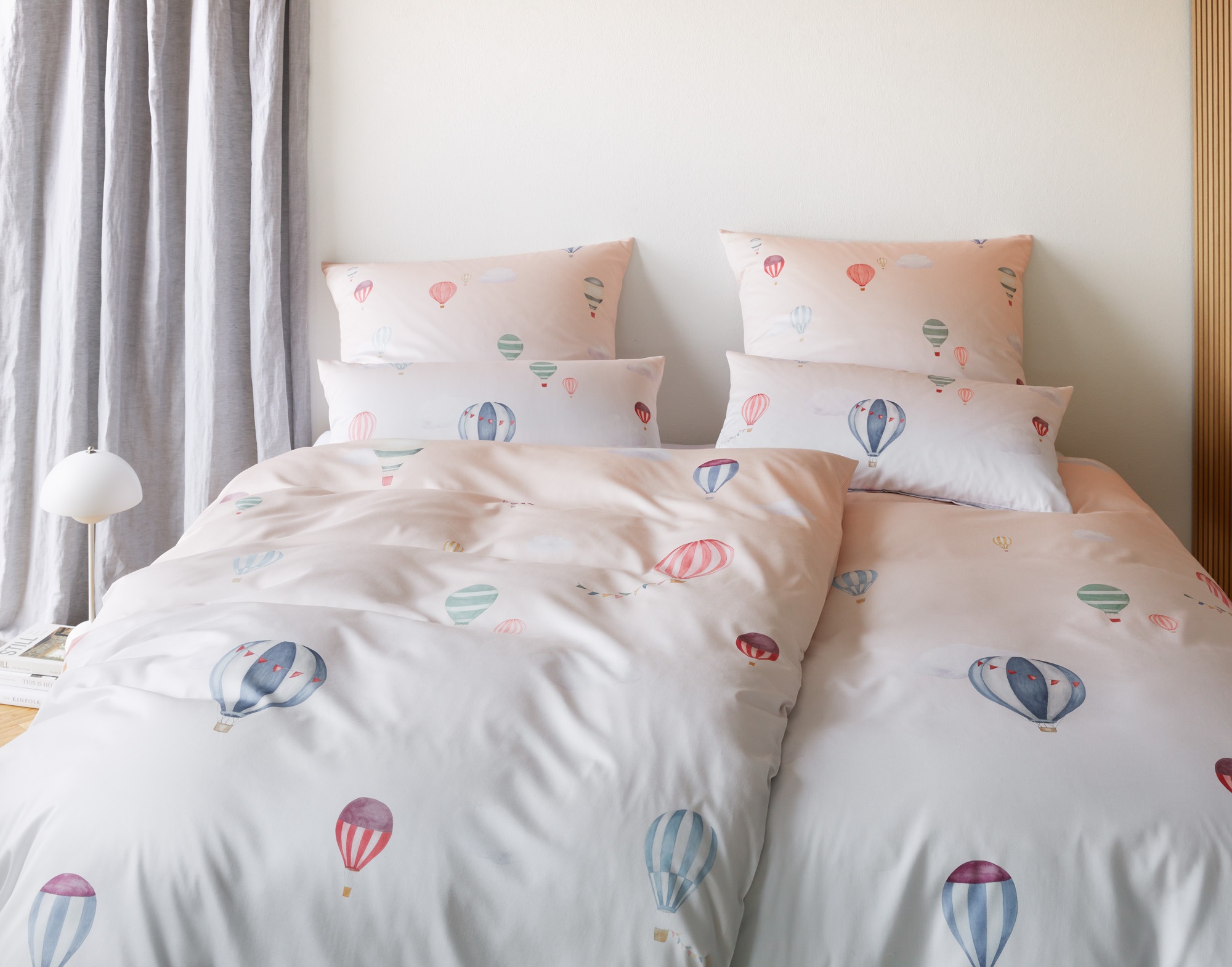 Elegante Bettwäsche »Balloon« 2 Stk. tlg. angenehmes Hautgefühl günstig online kaufen