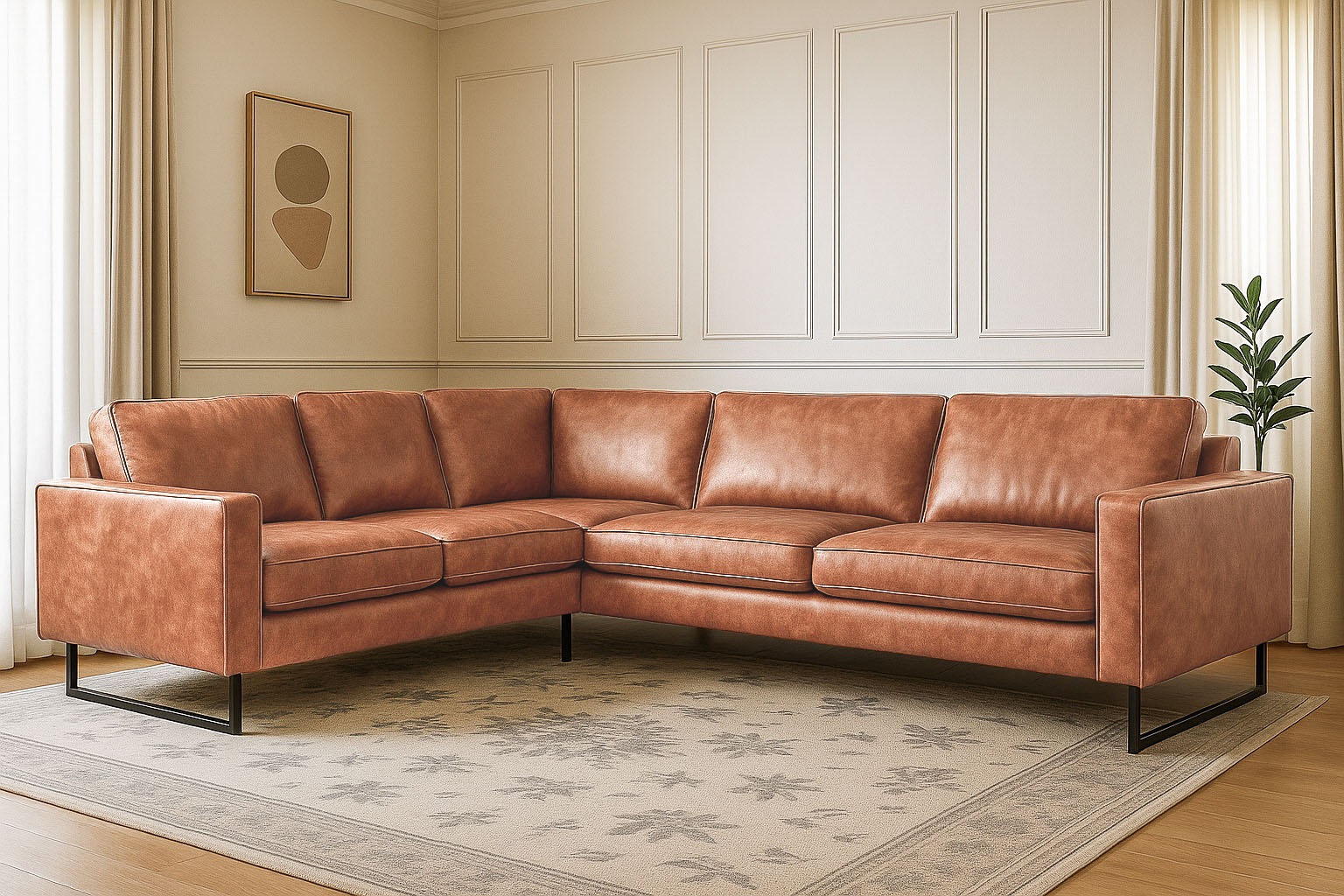 Places of Style Ecksofa »Pinto, XXL, 250/290 cm, langer Schenkel, Ottomane« günstig online kaufen