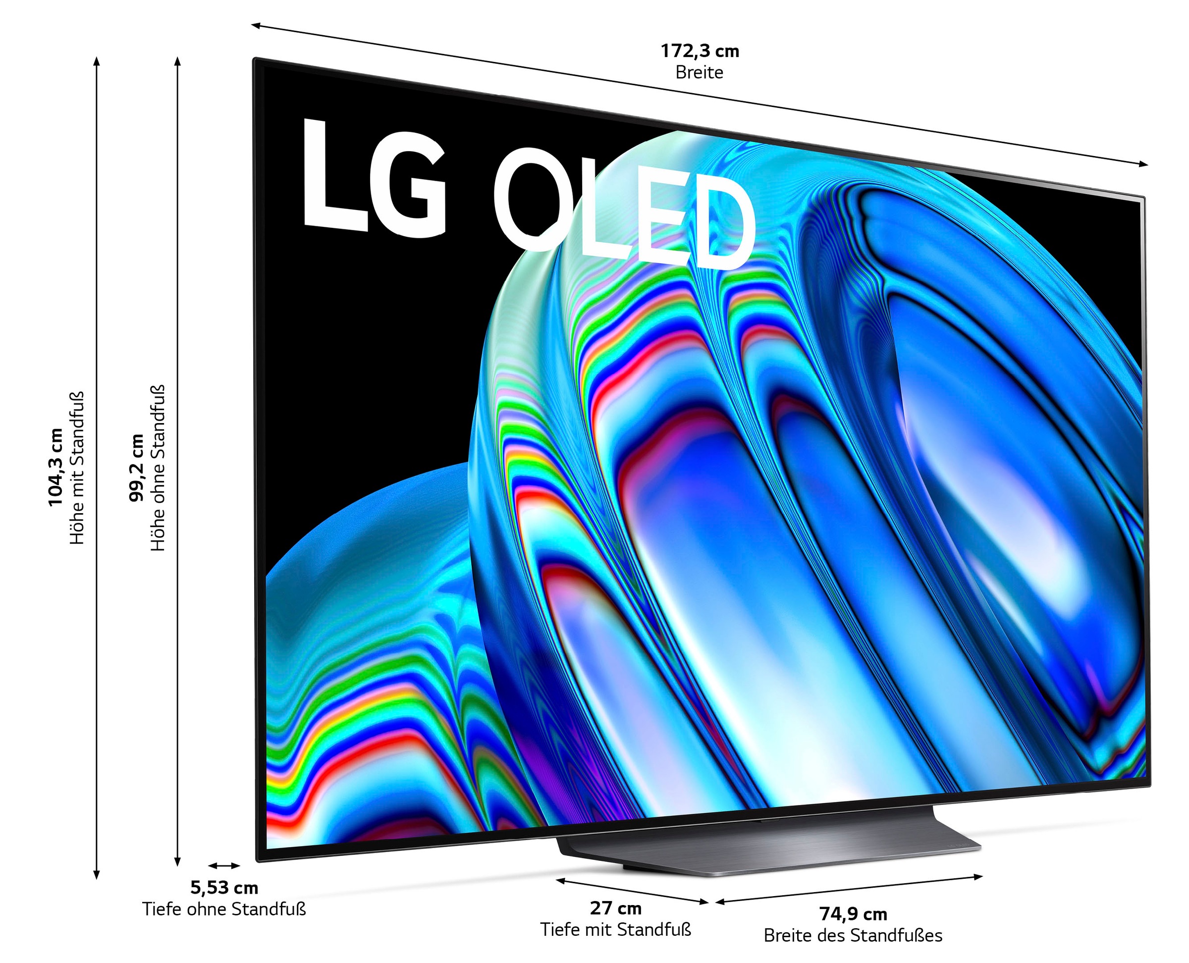 195 Ultra LG Vision 4K & AI-Prozessor,Dolby Zoll, Raten auf HD, OLED-Fernseher »OLED77B23LA«, cm/77 4K 120Hz,α7 Atmos bestellen Gen5 OLED,bis Smart-TV, zu