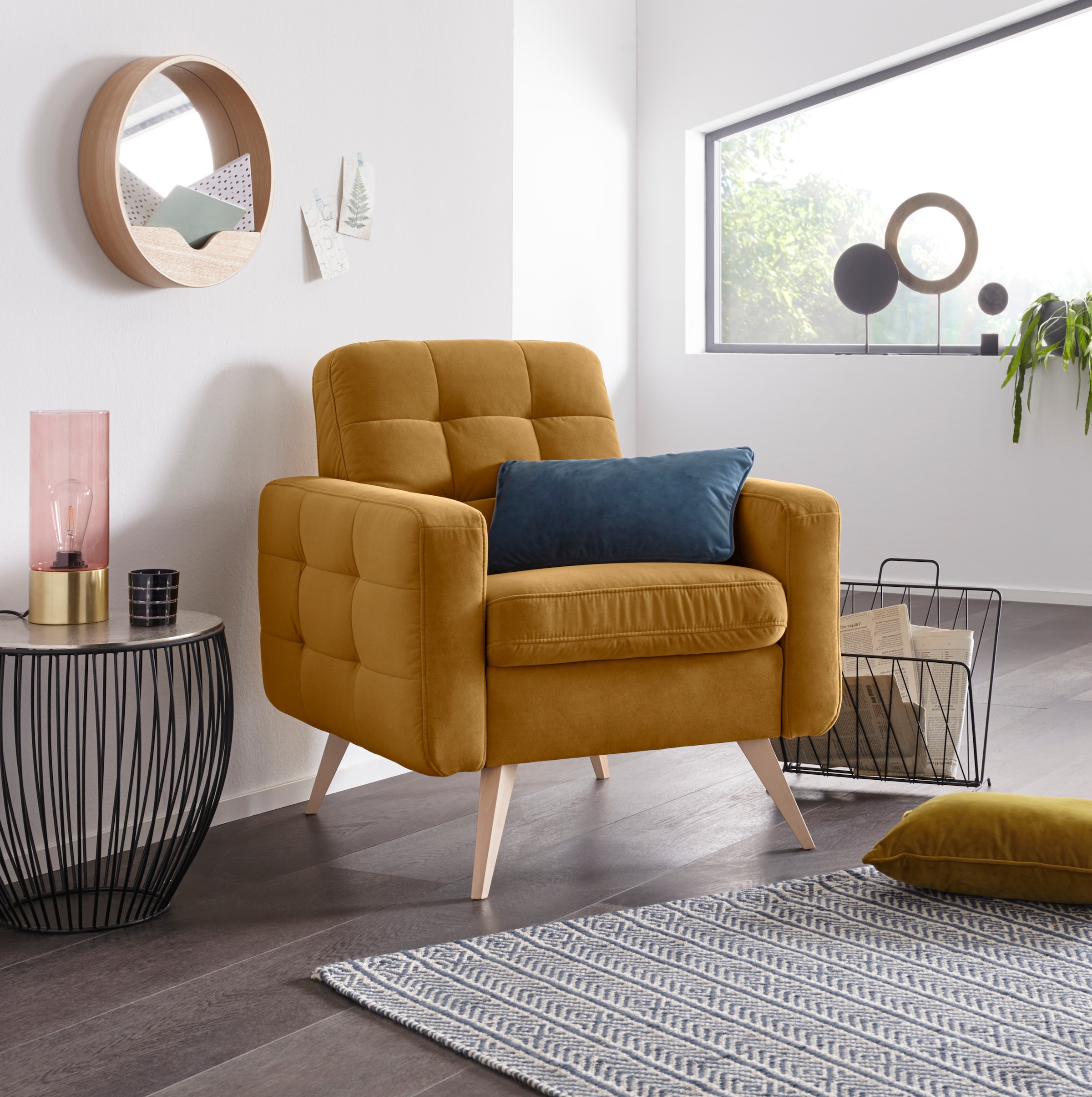 exxpo - sofa fashion Sessel "Samso, Loungesessel mit tollem Sitzkomfort", K günstig online kaufen