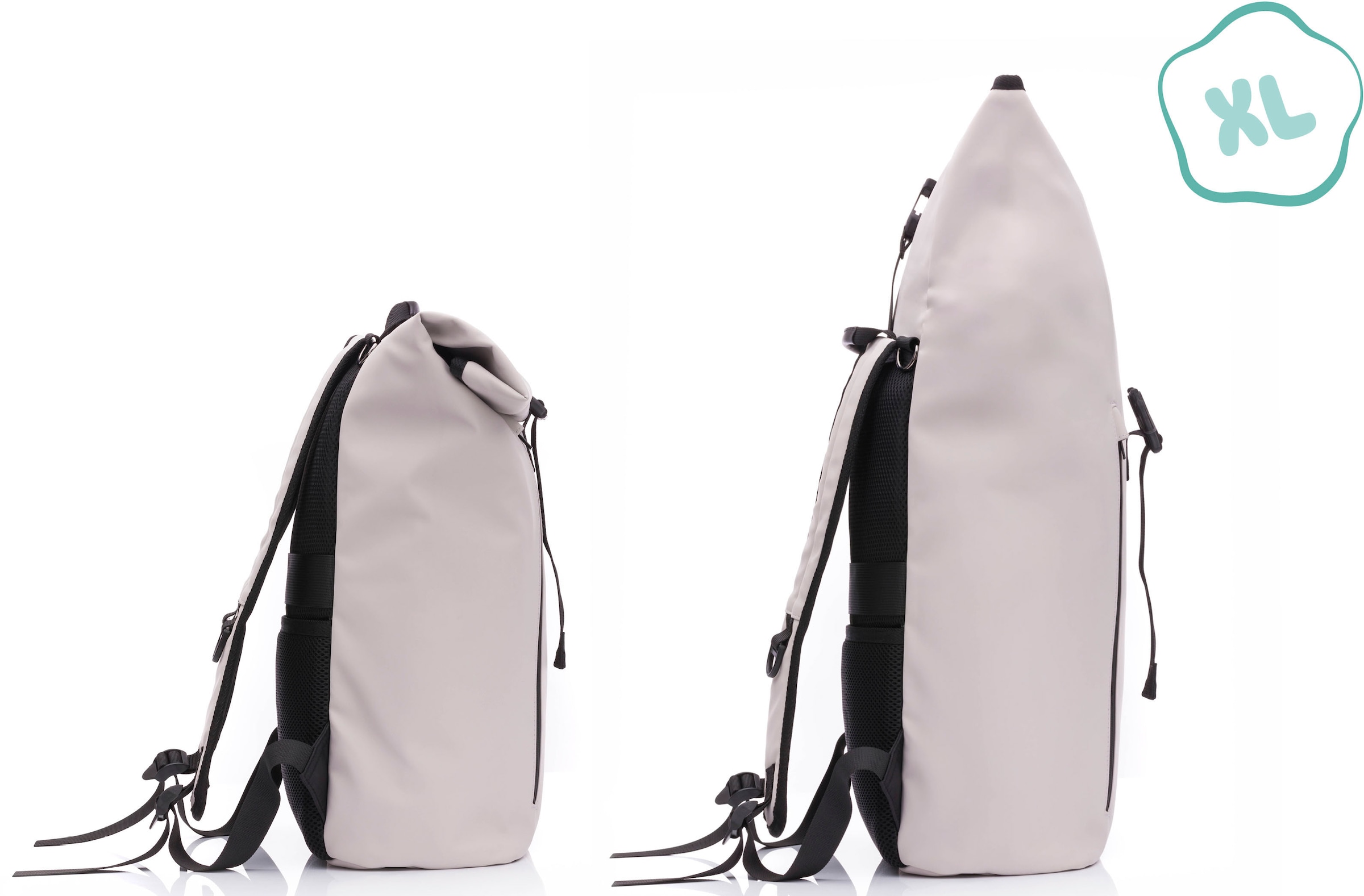 Fillikid Wickelrucksack »Oslo, alabaster beige«, inkl. Flaschenwärmer und Wickelauflage