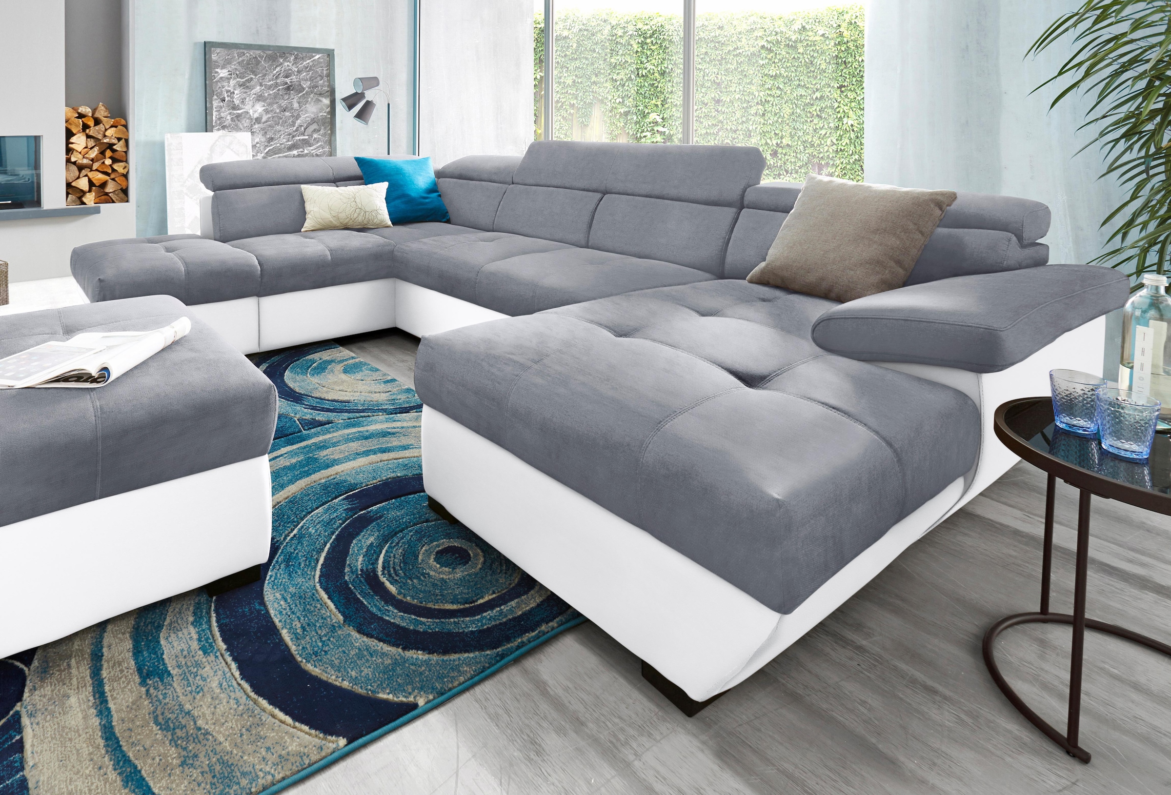 COTTA Wohnlandschaft »Speedway U-Form« mit Kopfteilverstellung, wahlweise m günstig online kaufen