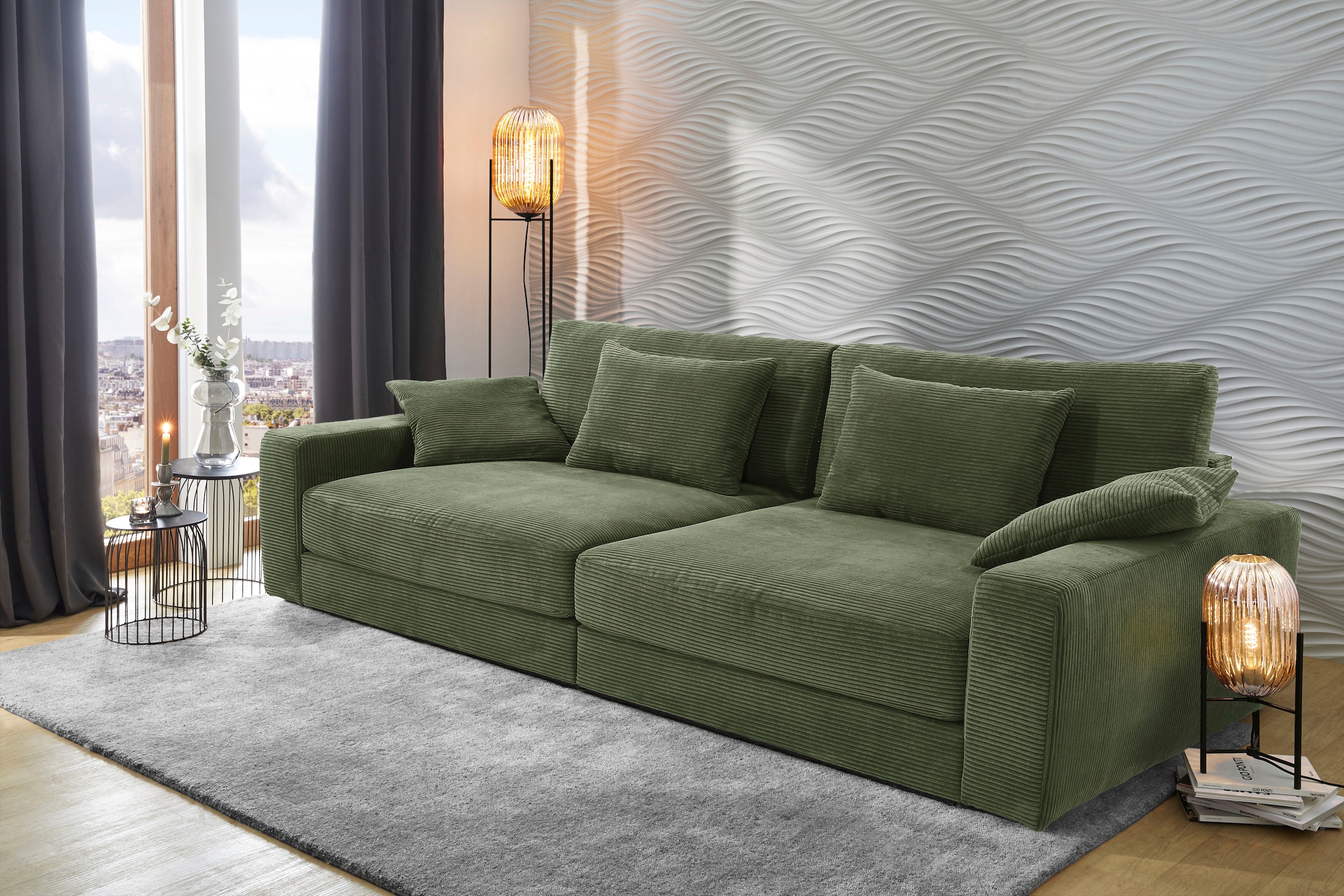 Jockenhöfer Gruppe Big-Sofa "Milano XXL" mit Federkern, Breite 290cm, Liege günstig online kaufen