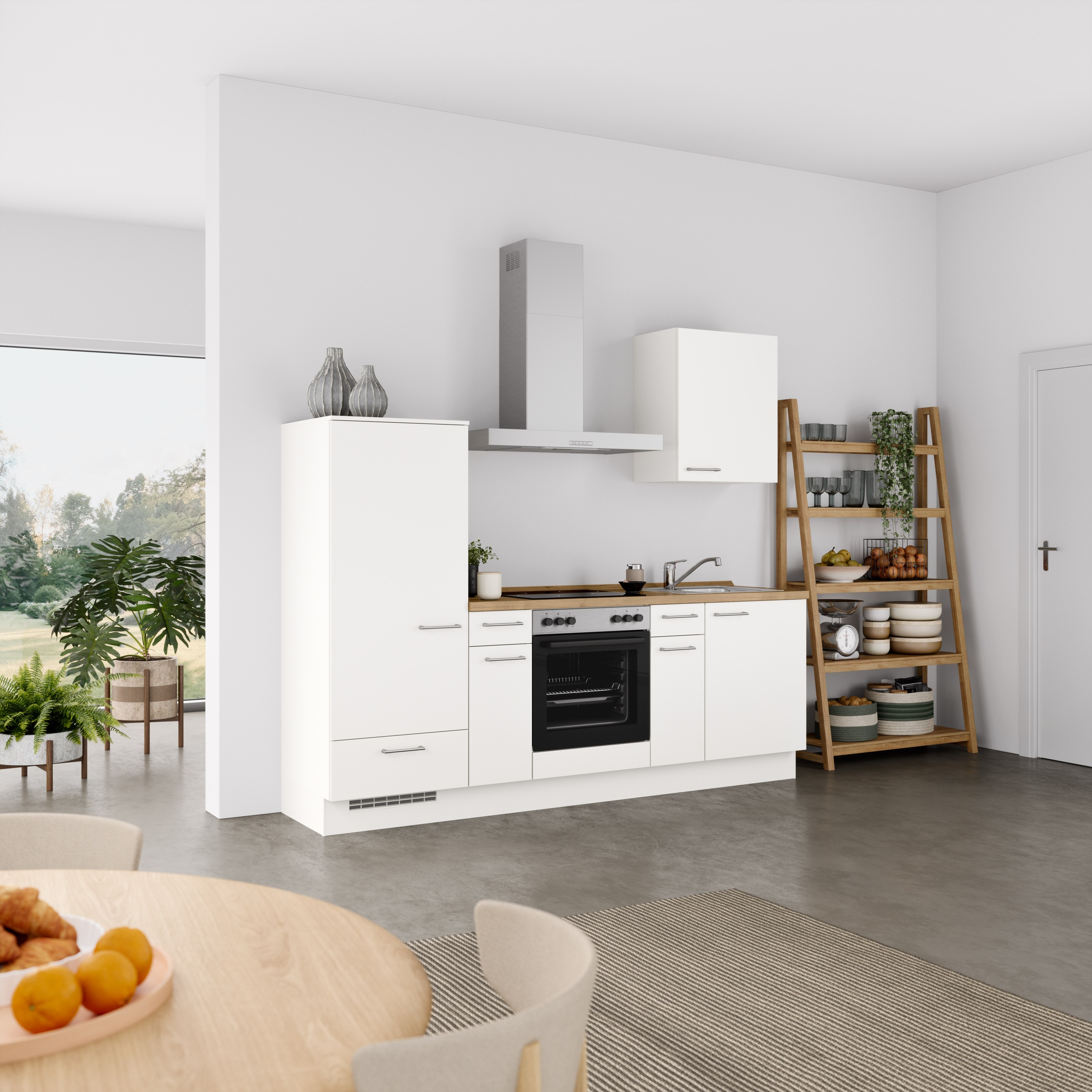 nobilia® Küchenzeile »"Laser I", Ausrichtung wählbar, Breite 240 cm« vormon günstig online kaufen