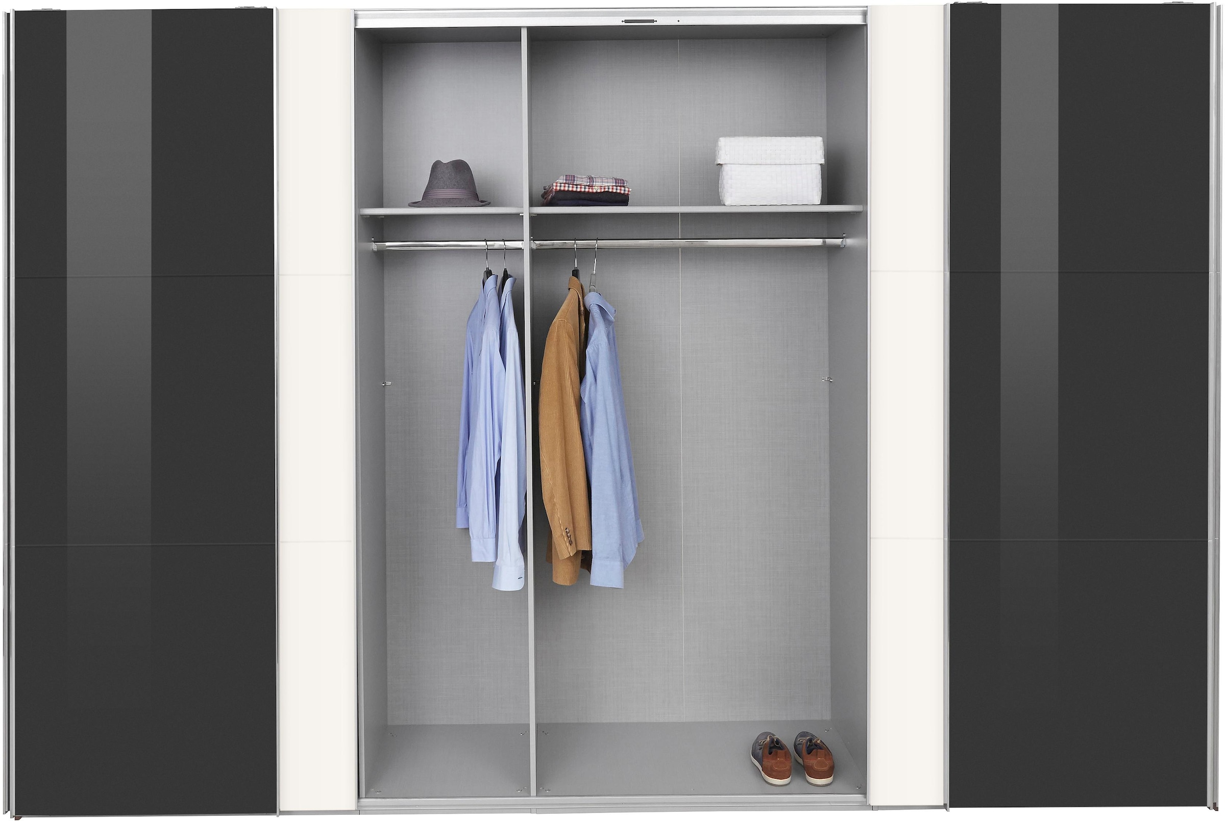 Wimex Schwebetürenschrank »Level by fresh to go«, mit Glastüren und Synchronöffnung