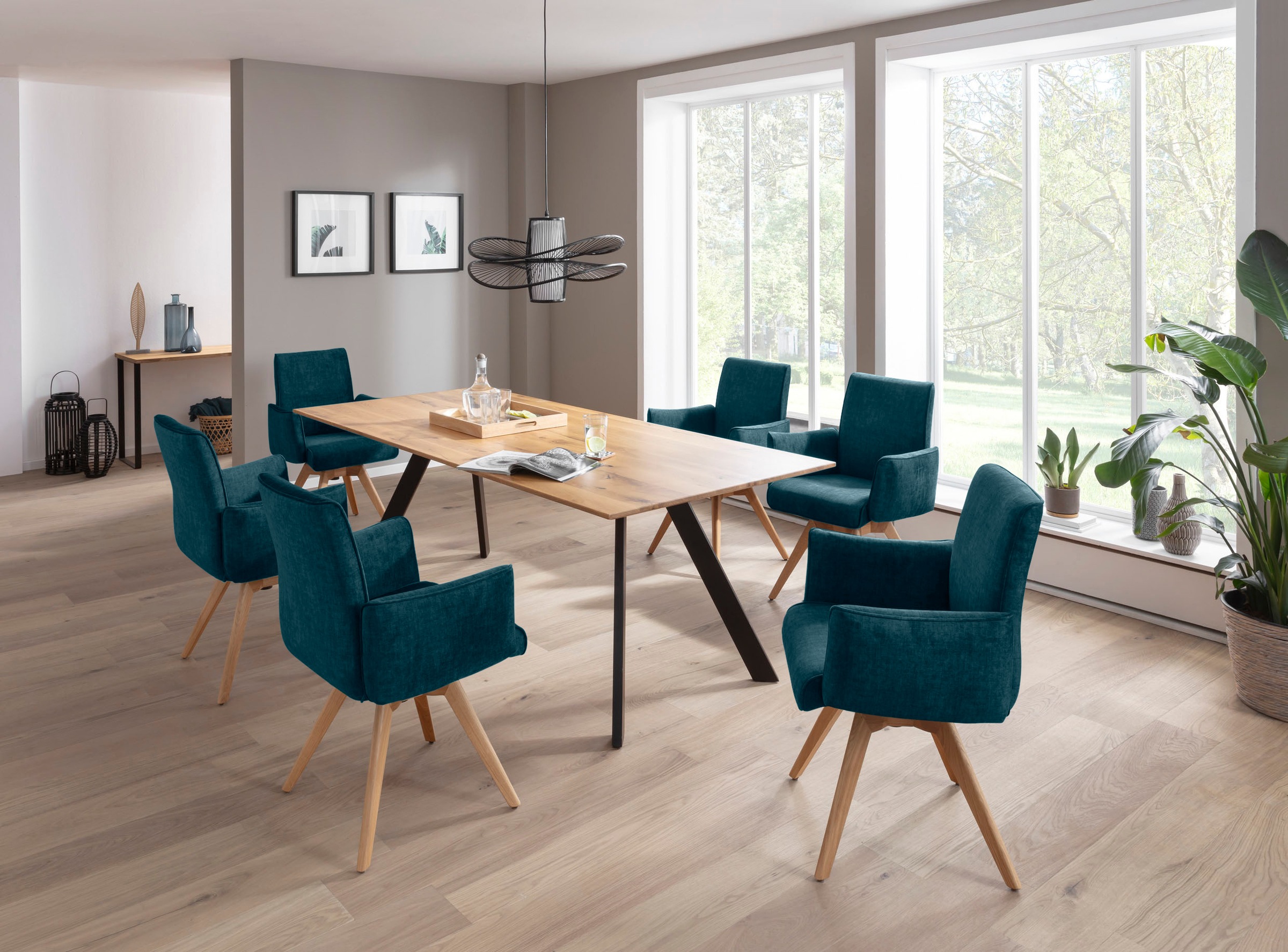 K+W Komfort & Wohnen Drehstuhl () Armlehnenstuhll mit 360° Drehfunktion mas günstig online kaufen