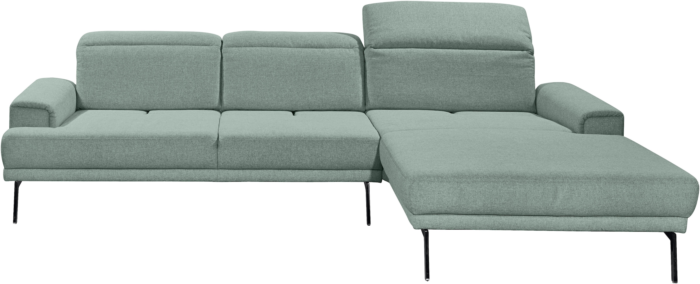 Musterring Ecksofa »MR 4580« mit Kopf- und Sitztiefenverstellung, Metallfuß chrom, 288 x 193/220cm